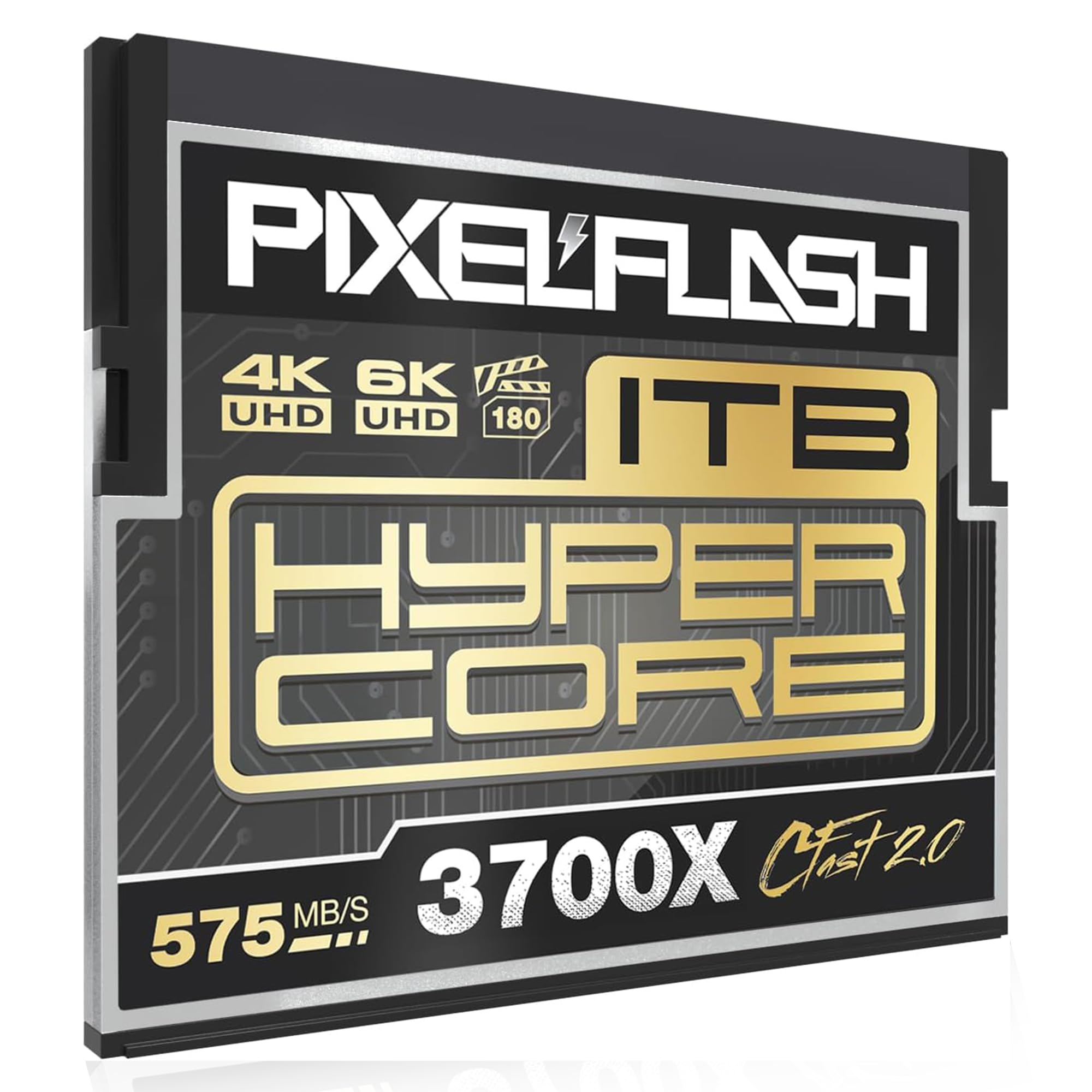 Pixelflash 1Tb Cfast 2.0 Card 3600X Hypercore 575Mb/S Sata3 Vpg180, Cfast Card For Dslr Cinematic Video & Photo Cams Lab Tested, Certified Flash Memory 1 Tb 2025 Model