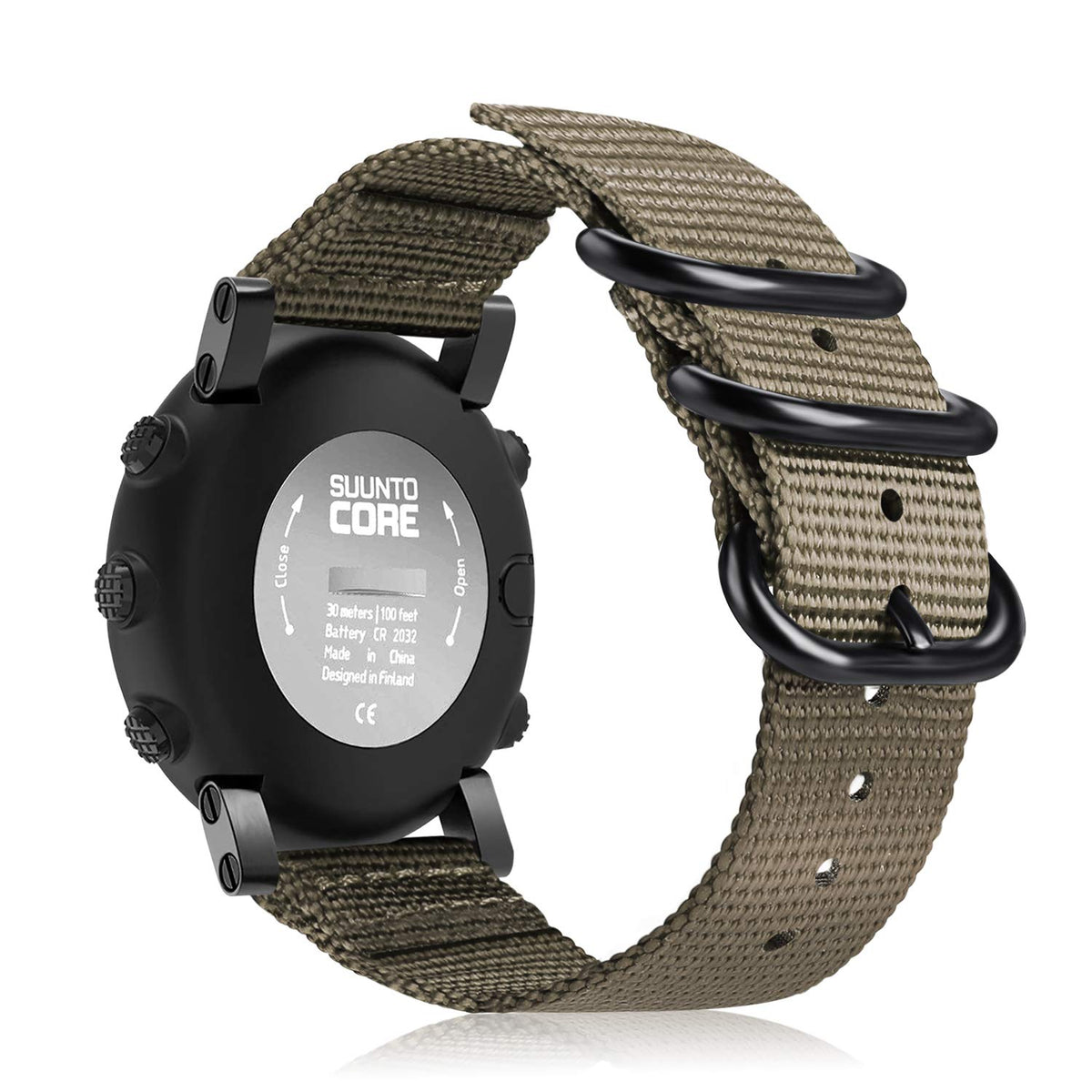 Fintie Watch Band Compatible With Suunto Core, Premium Woven Nylon Replacement Sport Strap With Metal Buckle Compatible With Suu