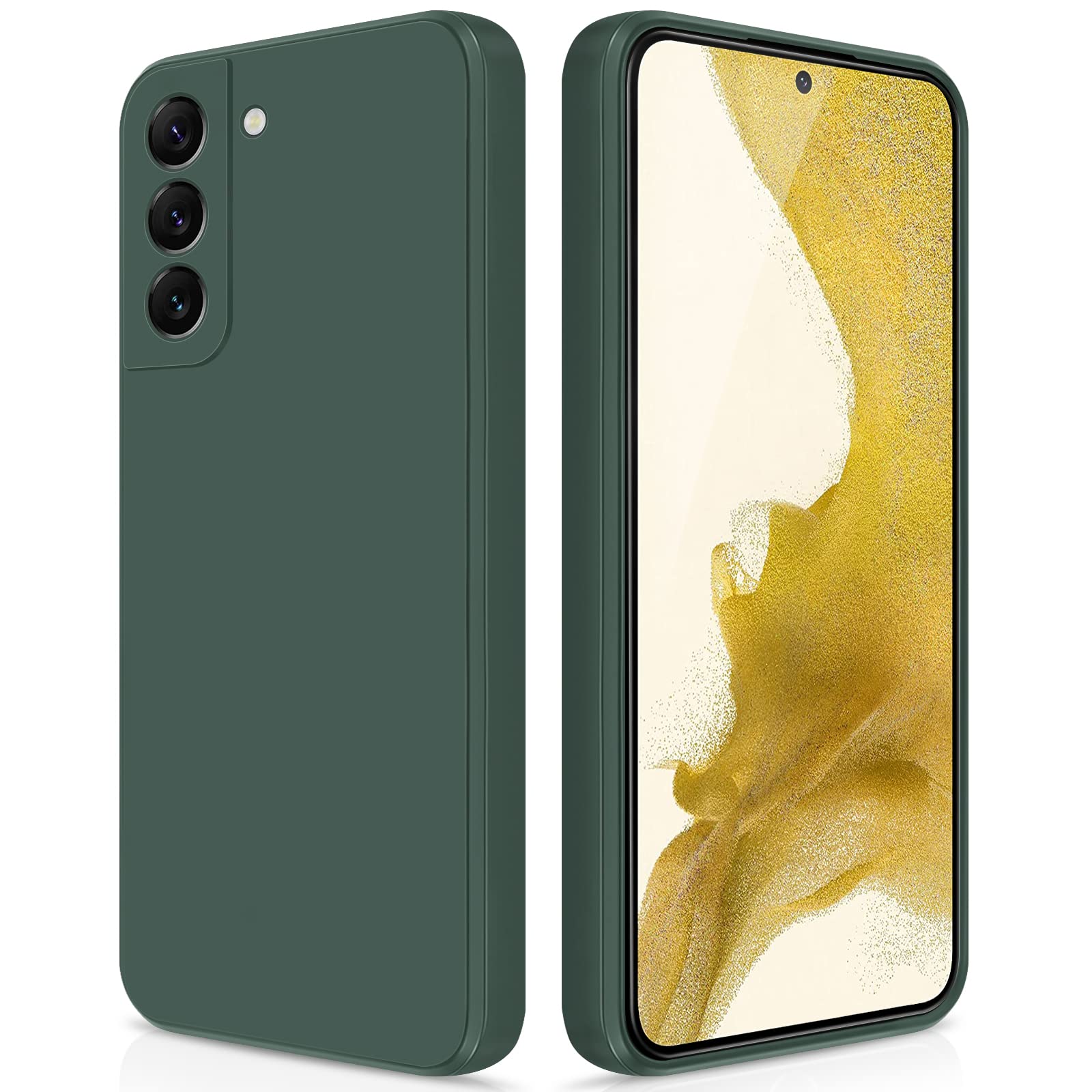 Giiyoon Silicone Case Compatible With Samsung Galaxy S22 Plus 5G, Full Body Silky Soft Touch Phone Case With Camera Protection,