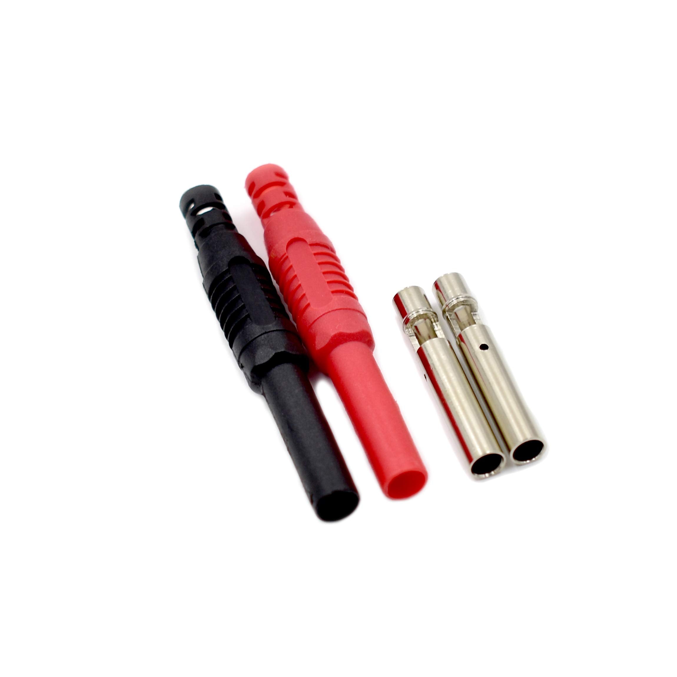 10Pcs Brass Insulated Safety Shrouded 4Mm Female Banana Plug Jack Socket Solder Cable Connector