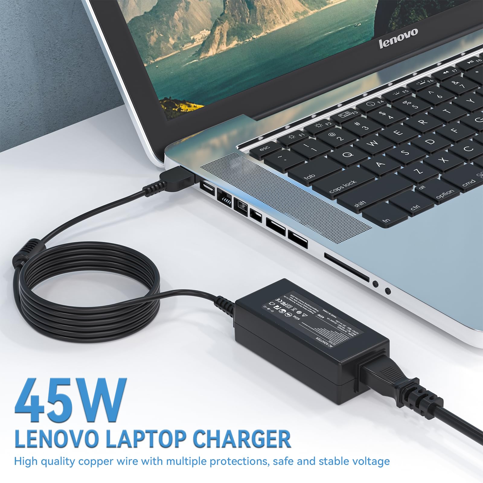 45W Laptop Charger Ac Adapter For Lenovo Thinkpad E431 E440 E450 T430 T440 T450 X240 X250 G40 G50 G51;Adlx45Ncc2A Adlx45Nlc2A Adlx45Ncc3A Adlx45Ndc3A Adlx45Nlc3A Power Supply Cord