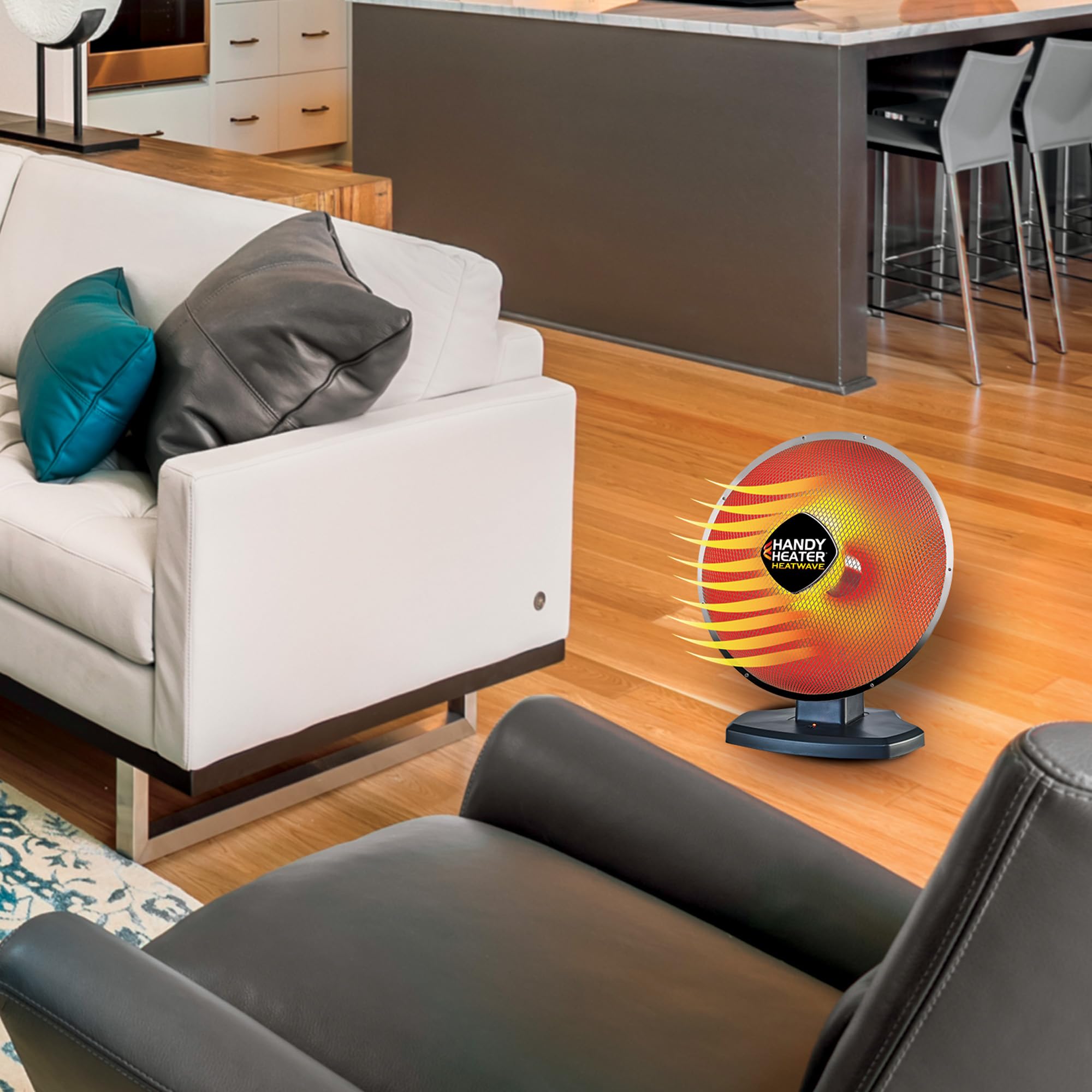 Handy Heater Heatwave Parabolic Oscillating Space Heater, 1500 Watts