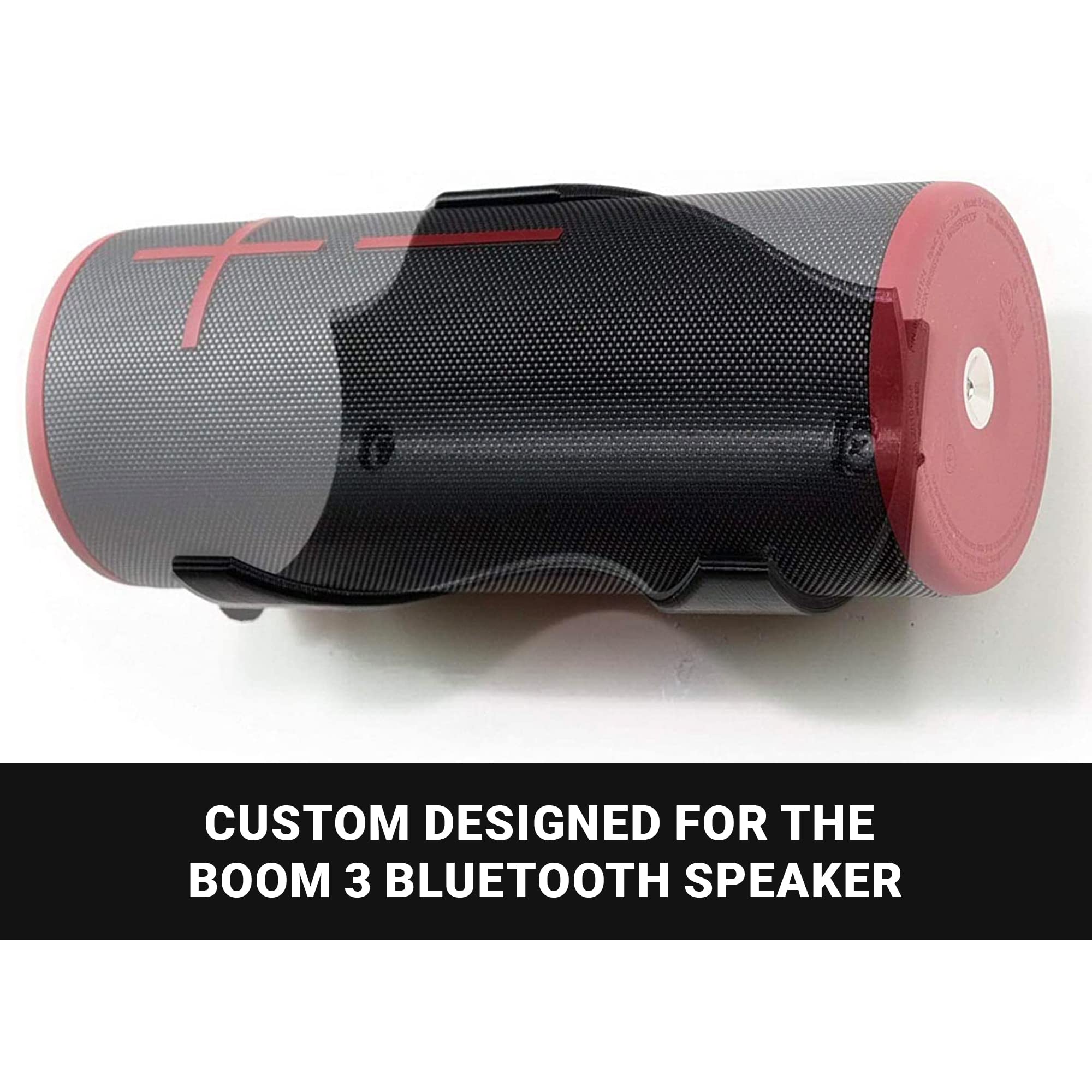 Spartan Mounts Bluetooth Speaker Wall Mount For Ultimate Ears Boom 3 Speakers, Low Profile Mount Anywhere Design For Home, Offic