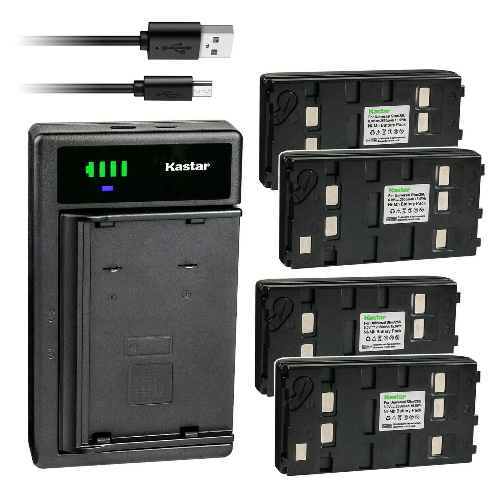 Kastar 4 Pack Battery And Smart Usb Charger Compatible With Jvc Bn V11U Bn V12U Bn V14U Bn V18U Bn V20U Bn V22U Bn V24U Bn V25U