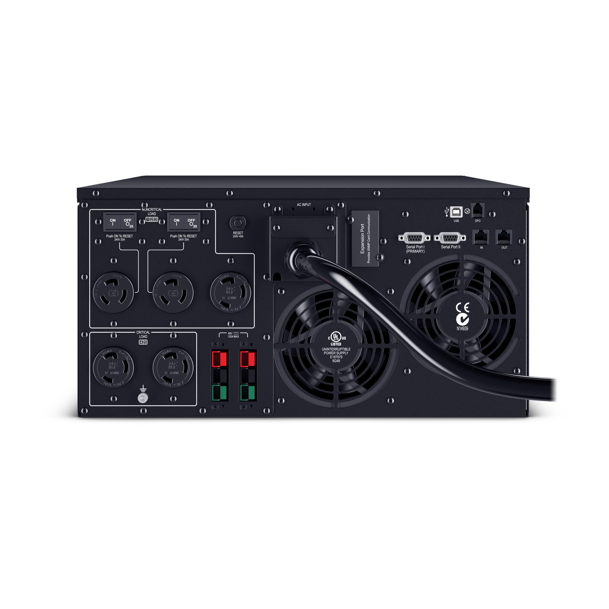 Cyberpower Pr5000Lcdrtxl5U Smart App Sinewave Ups Battery Backup And Surge Protector, 5000Va/4500W, 5 Outlets, Avr, 5U Rack/Towe