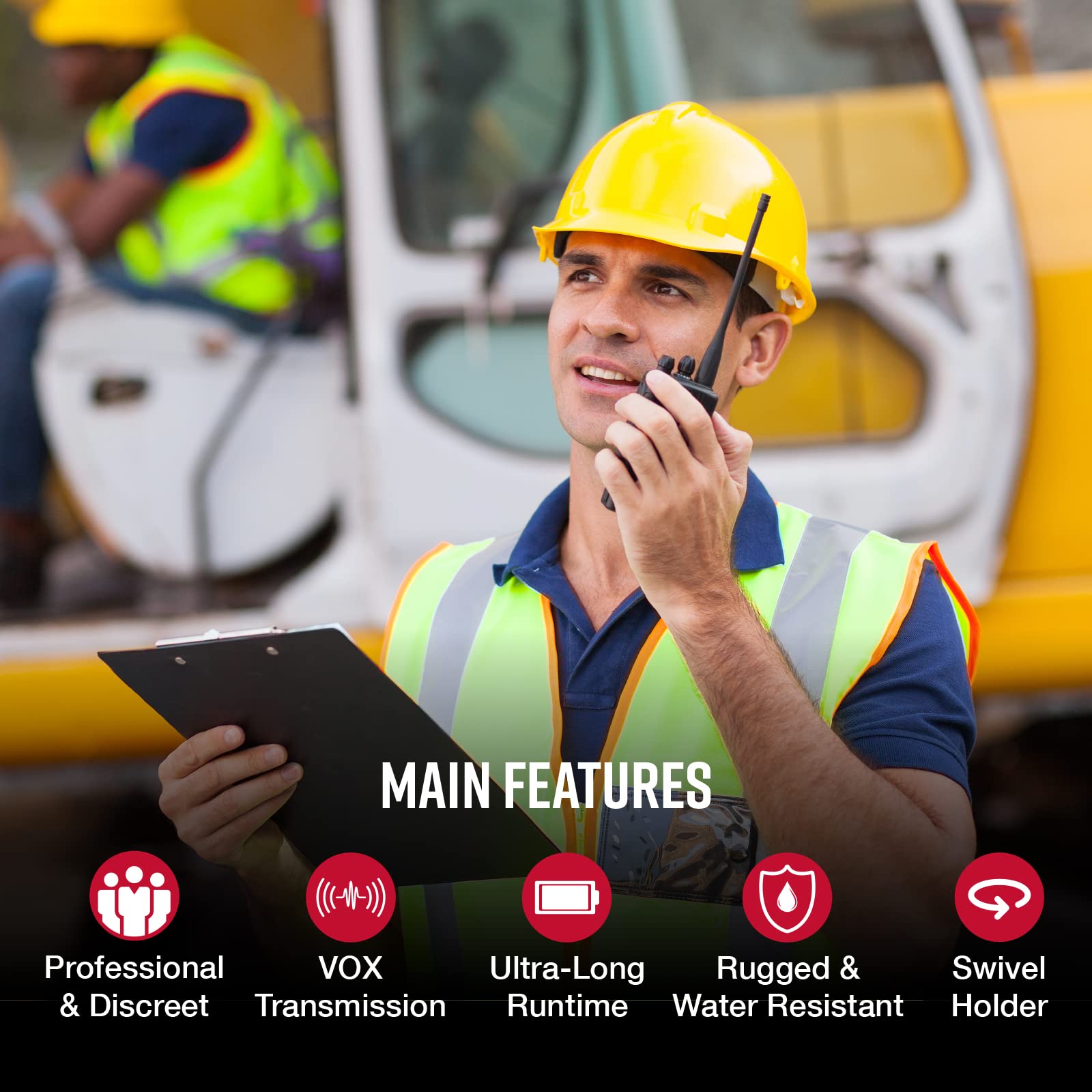 Cobra Px650 Bch6   Professional/Business Walkie Talkies   Rechargeable, 300,000 Sq. Ft/25 Floor Range, Dust Protected And Splashproof (Ip54 Rating), Two Way Radio Set (6 Pack)