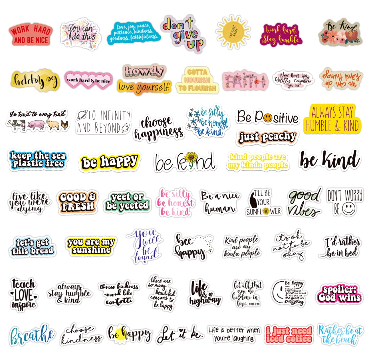 100Pcs Positive Affirmation Stickers, Inspirational Words Stickers For Students Teachers Kids Teens Adults, Motivational Quote S