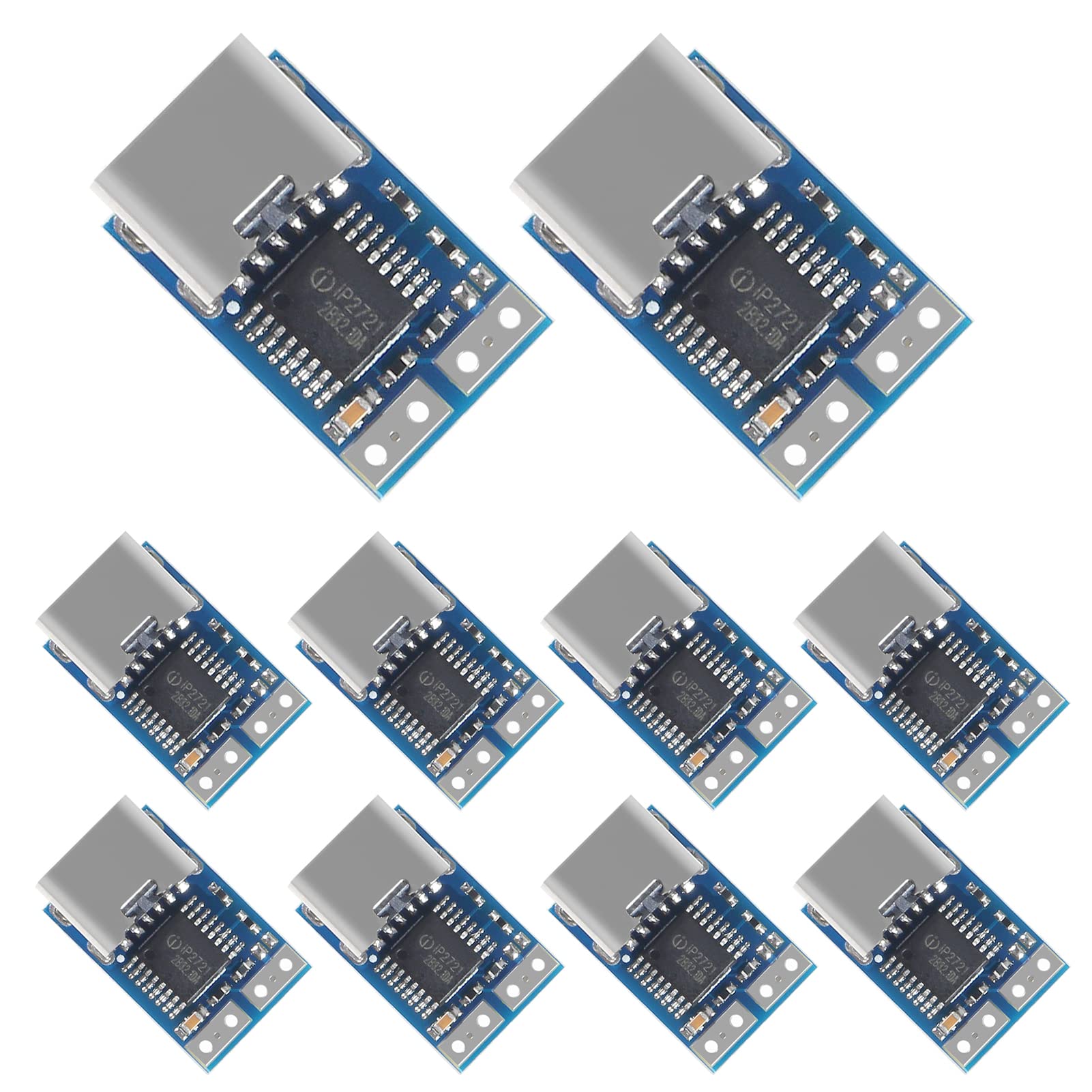 10 Pack Type C Pd Decoy Module,Usb C Pd 15V Dc Fixed Voltage Power Trigger Module 5A Type C Female Input