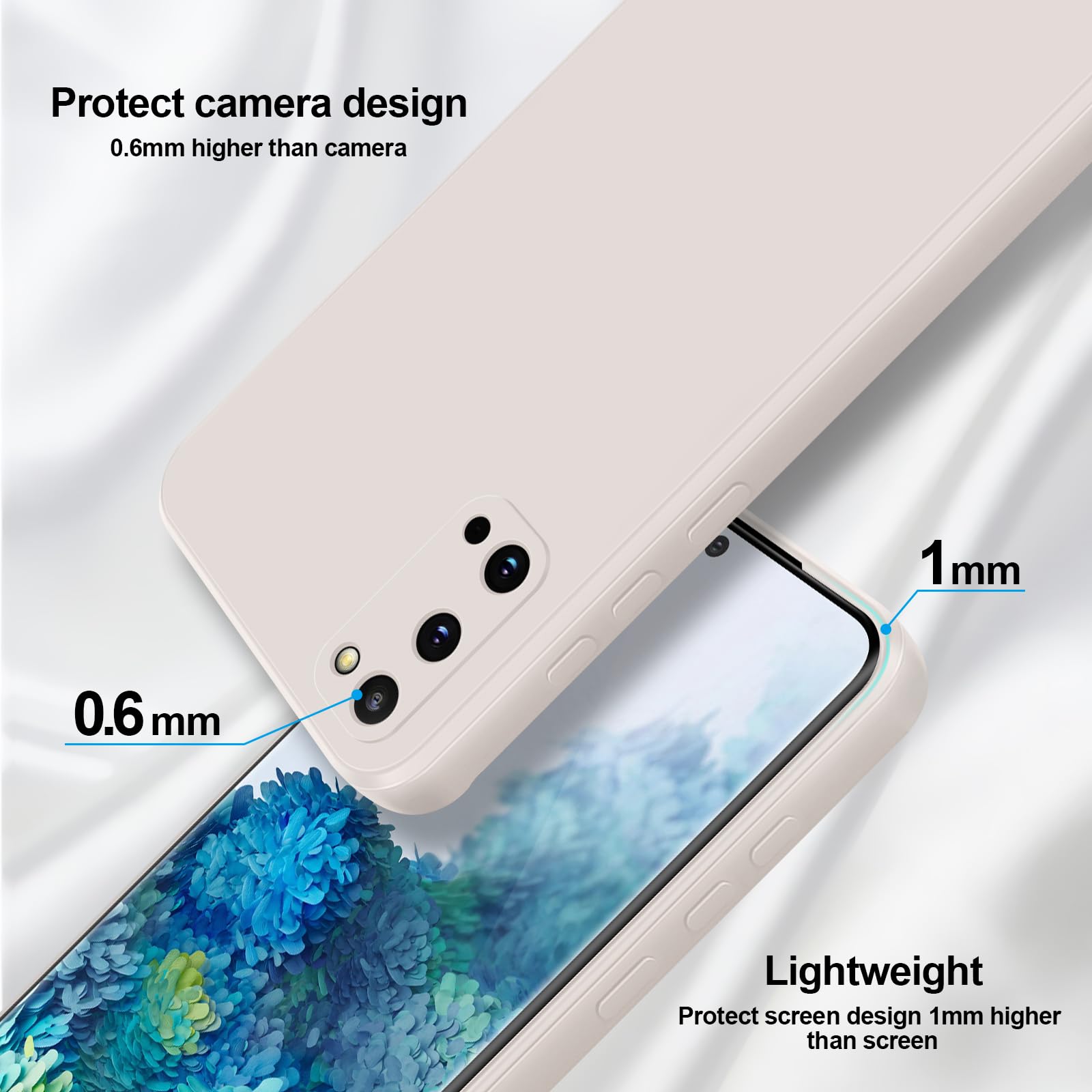 Giiyoon Silicone Case Compatible With Samsung Galaxy S20, Full Body Silky Soft Touch Phone Case With Camera Protection, Shockpro