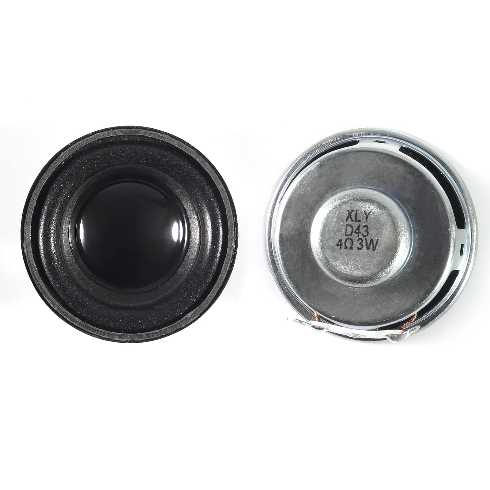 Almocn 2Pcs 1.5' 4Ohm 3W Diy Small Full Range Audio Speaker Stereo Woofer Loudspeaker For Arduino And Diy Speaker
