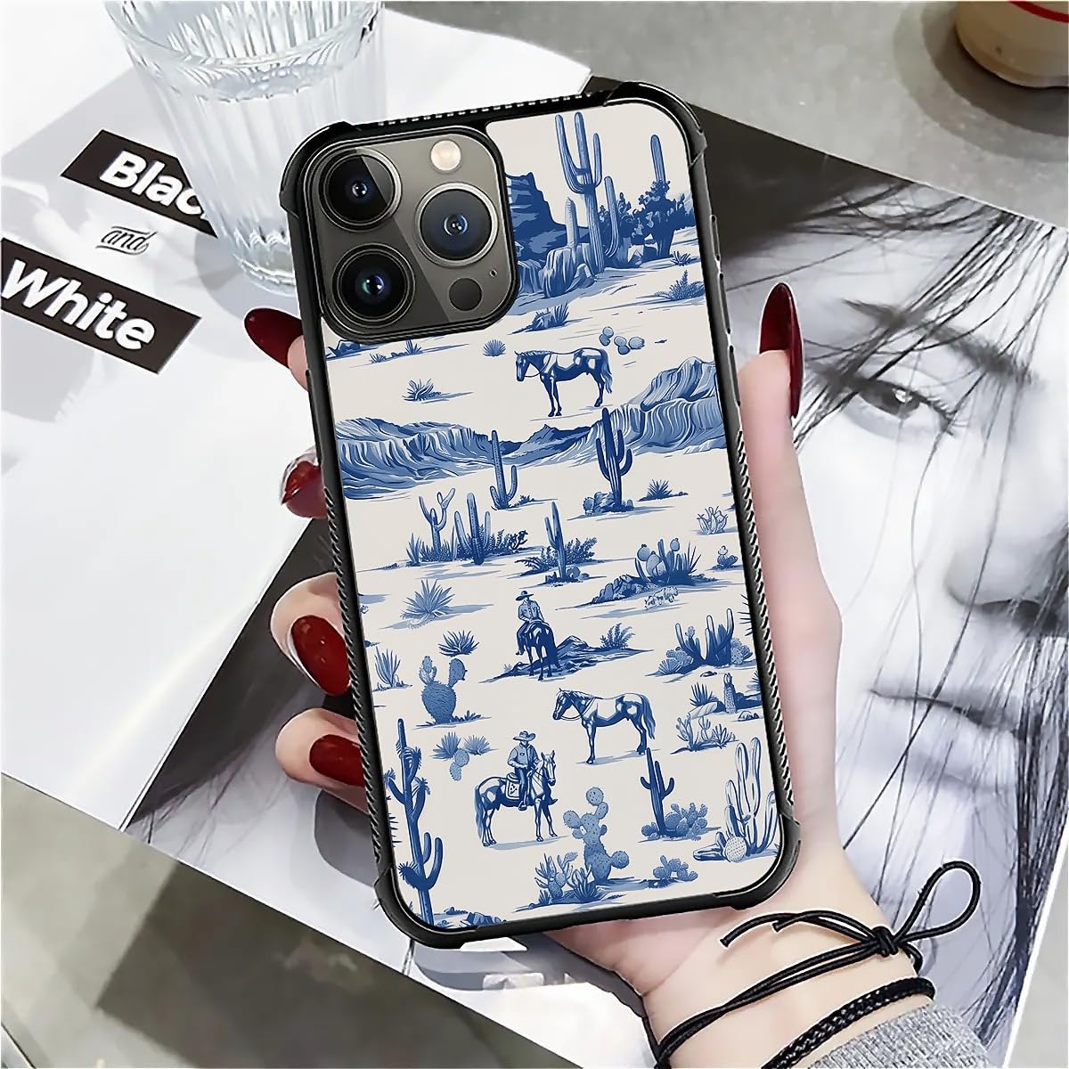 Fkbrcl4U For Iphone 16 Pro Max Case,Graphic Design For Girl Boy Soft Silicone Hard Acrylic Shock Protection Designed For Iphone