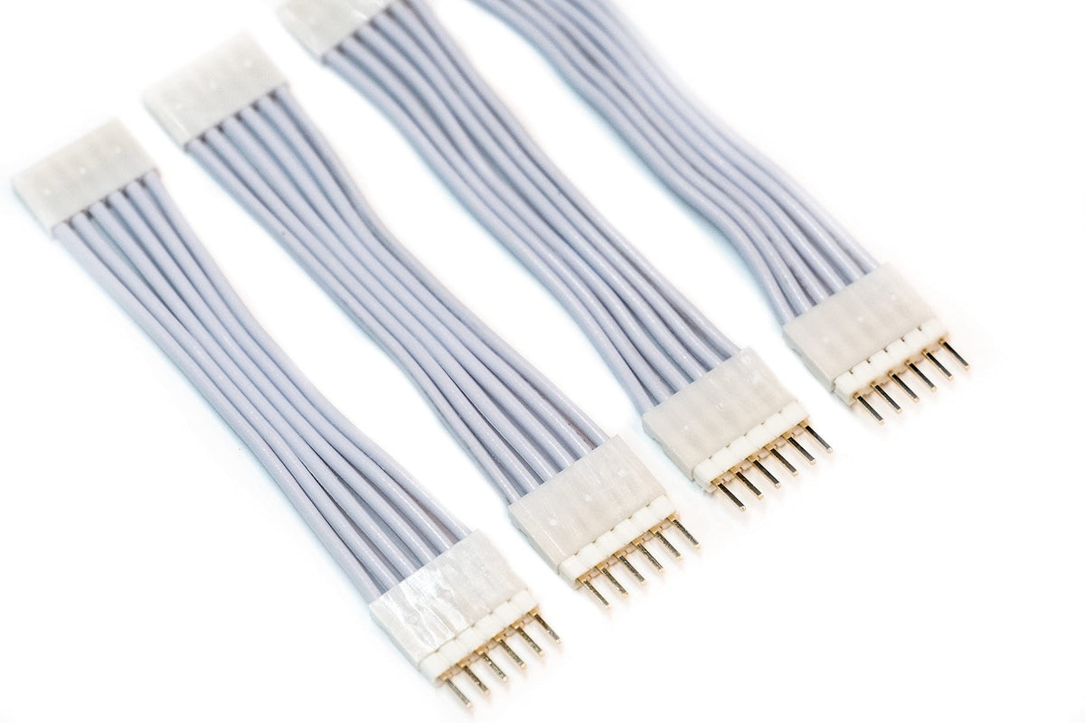 Litcessory Flexible Corner Connector/Extension Cable Compatible With Nanoleaf Essentials Lightstrip (2In, 4 Pack, White)