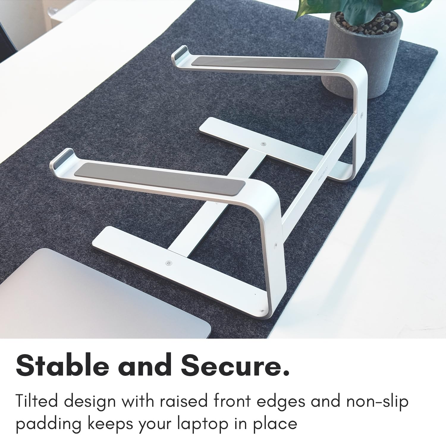 Macally Macbook Stand | Laptop Stand For Desk | Computer Stand (Universal 10-17.3) Premium Aluminum Stylish And Sturdy Laptop Ri