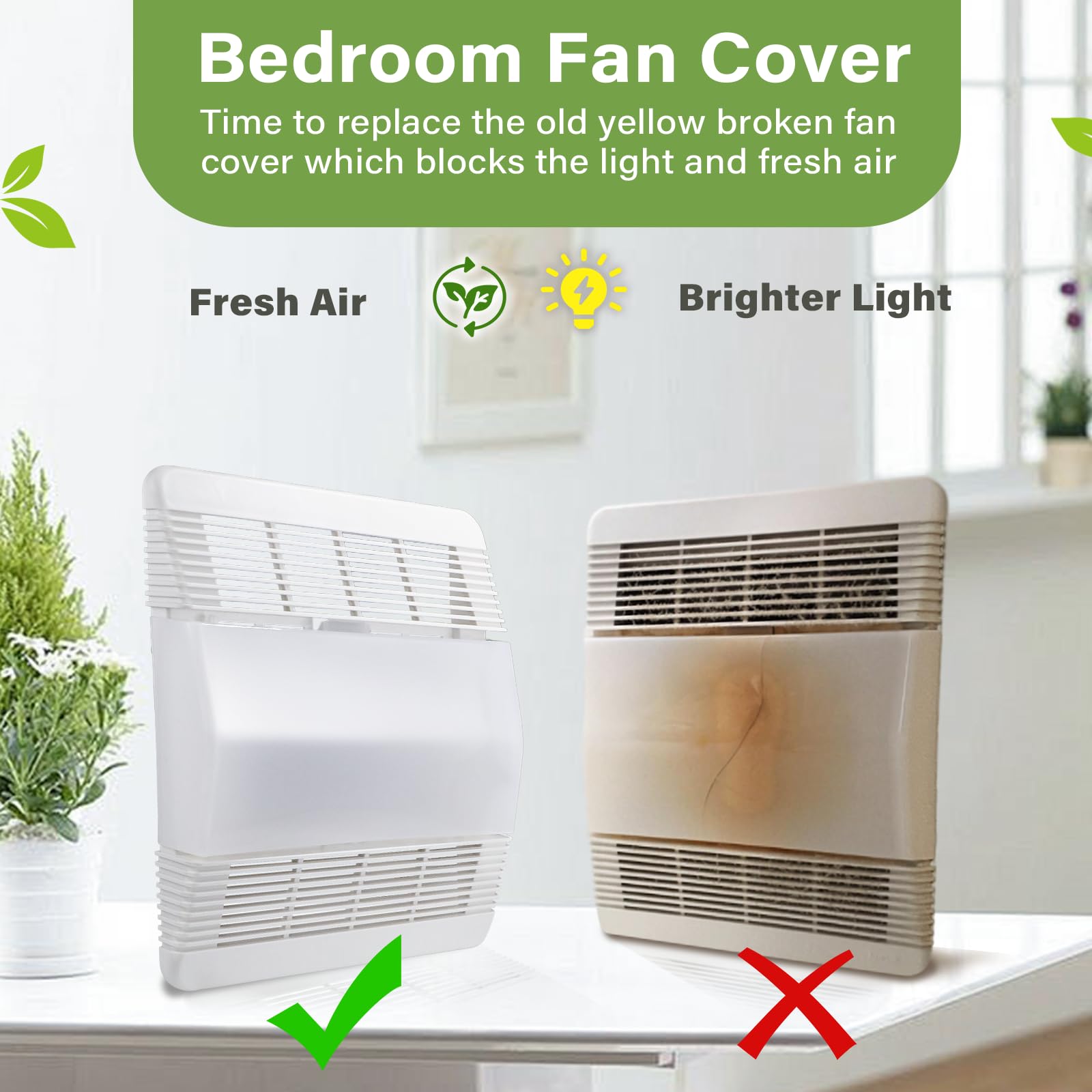 85315000 Replacement Ventilation Fan Grille Lens For Broan Nutone 763Rl 769Rl Bathroom Vent Exhaust Fan Cover Replacement Parts