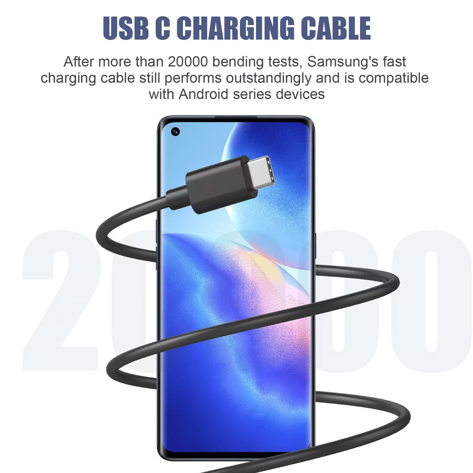 Galaxy Watch Charger,Usb-C Cable, 25W Super Fast Charger Compatible With Galaxy Watch 8/7/6/6 Classic/5 Pro/5/4/4 Classic And Ga