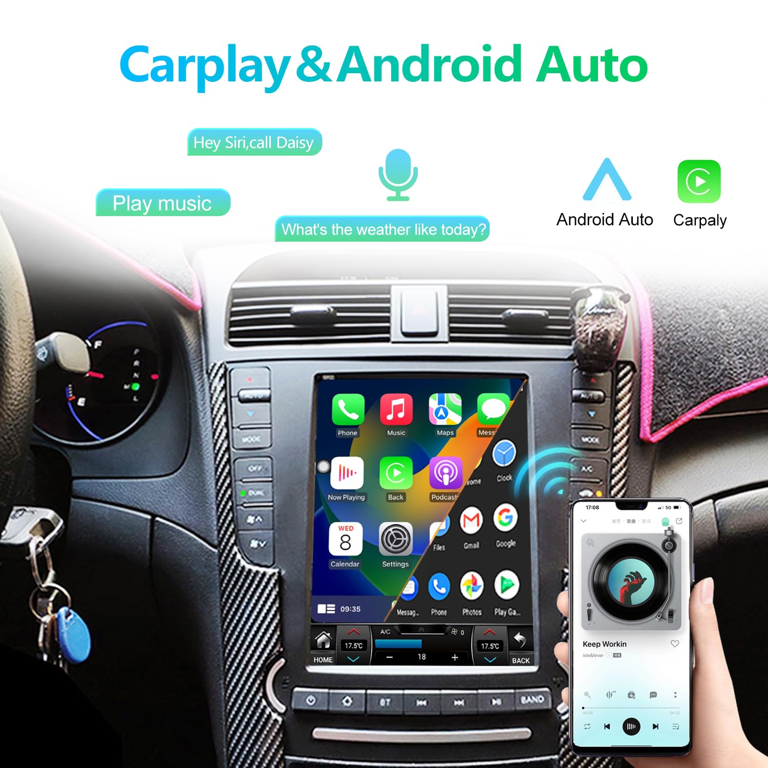 Car Radio Stereo Gps Navigation For Acura Tl 2004 2008 Radio Android Auto Car Play Vertical Screen Tesla Style With Dsp In Dash