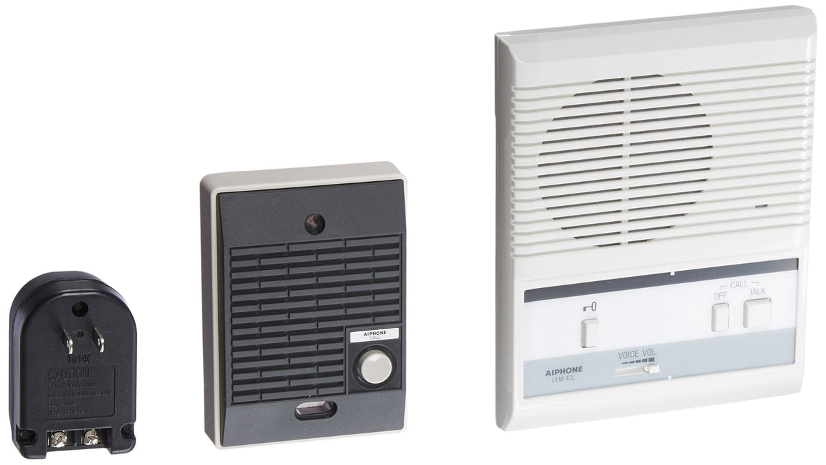 Aiphone LEM 1DLS Single Door Access Sentry System Starter Kit with One Master Intercom