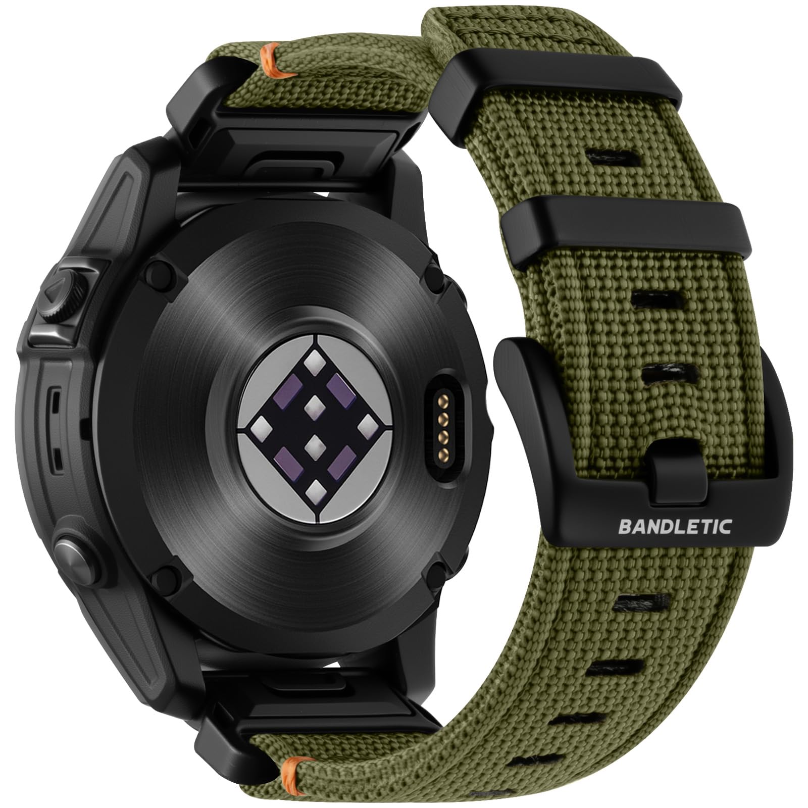 Bandletic Compatible with Garmin Instinct Watch Bands - 22mm Quick Fit Rugged Nylon Strap for Fenix 8 E 47mm/7 6 Pro/5 Plus/Inst