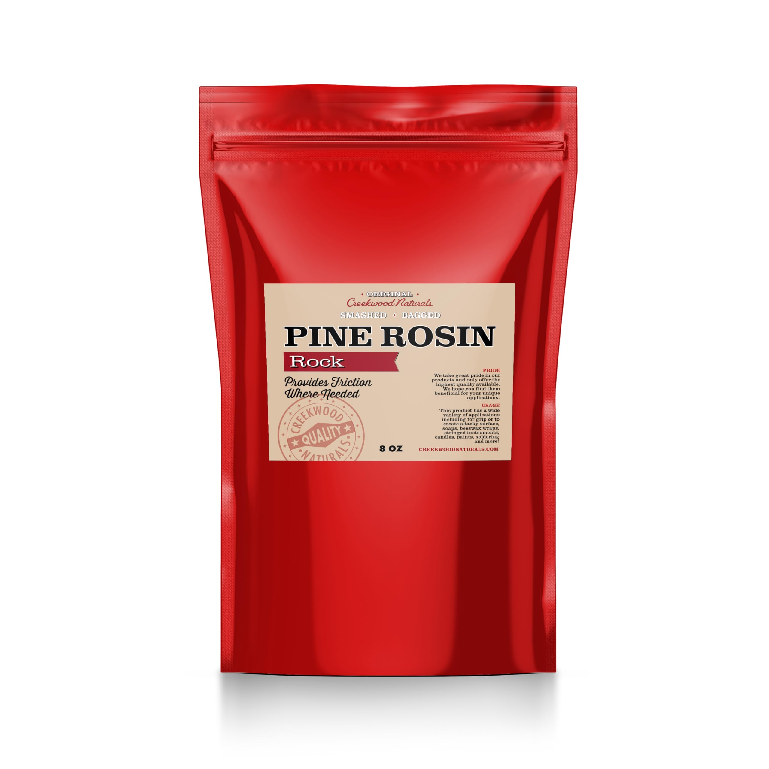 Rock Rosin 100% Pure American Chunk Resin - 8Oz - Creekwood Naturals