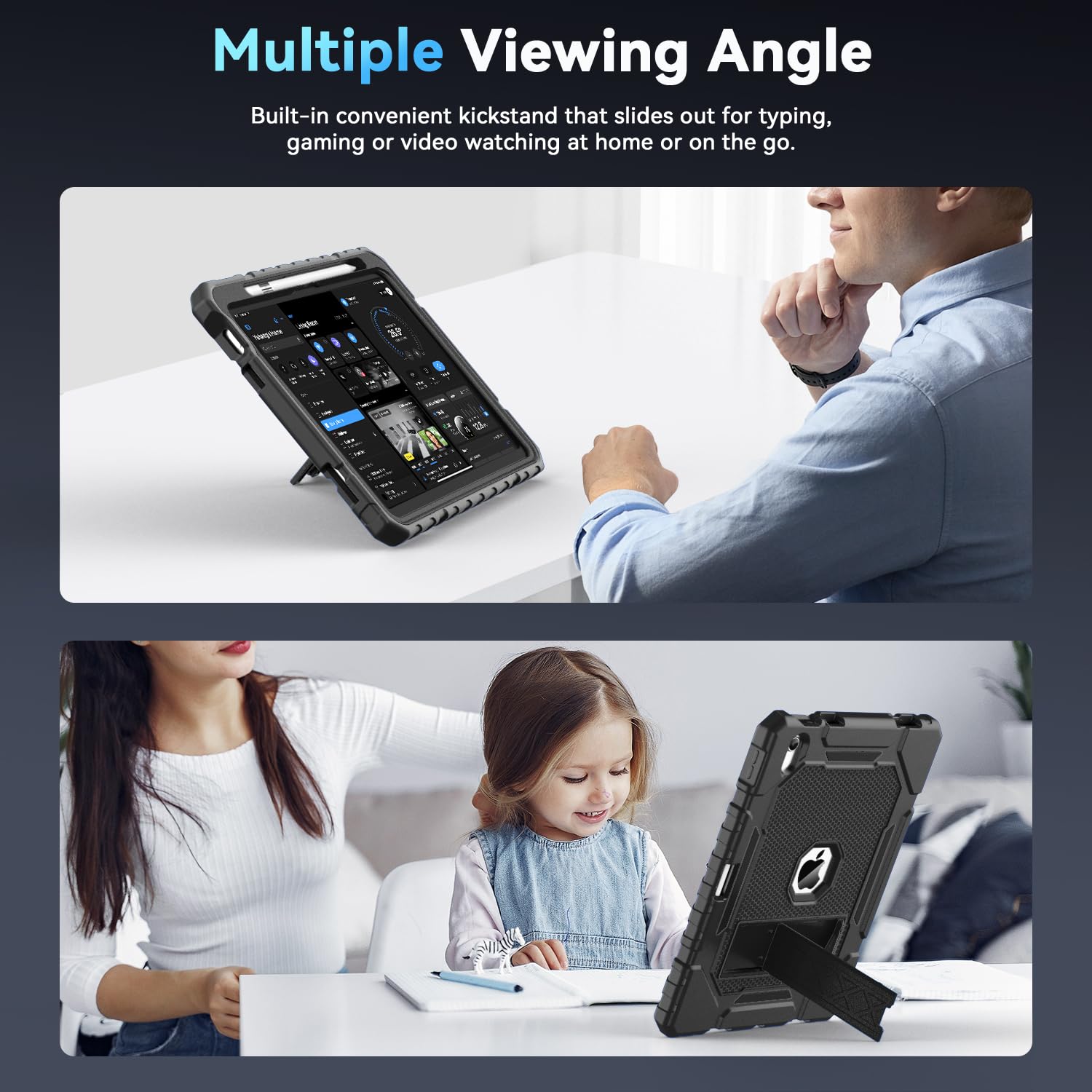 Grifobes Case For Ipad 10Th Generation 2022(10.9 Inch), Heavy Duty Military Grade Shockproof Rugged Protective 10.9'' Cover With