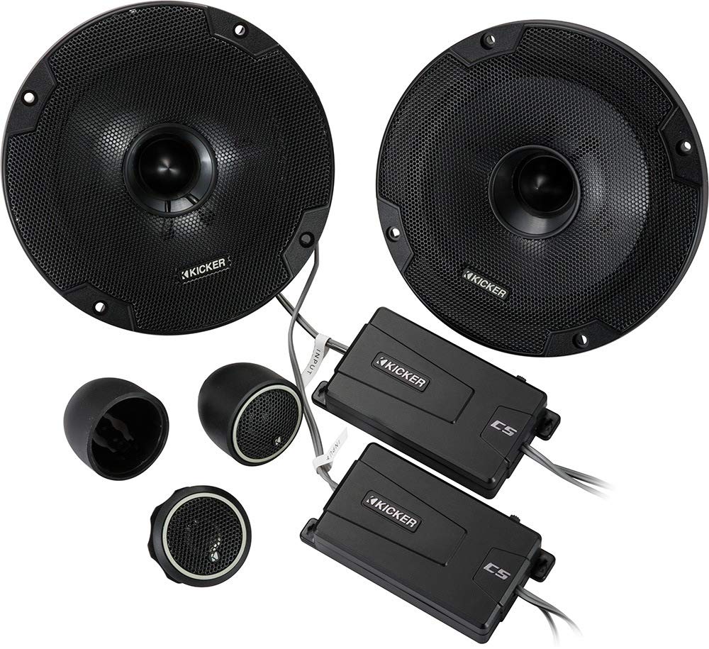 Kicker Speakers 6.5 Inch For Chevrolet Silverado 1999-2006 Upgrade Kit - Pair Of Cs Series With Adapters And Harness, Component