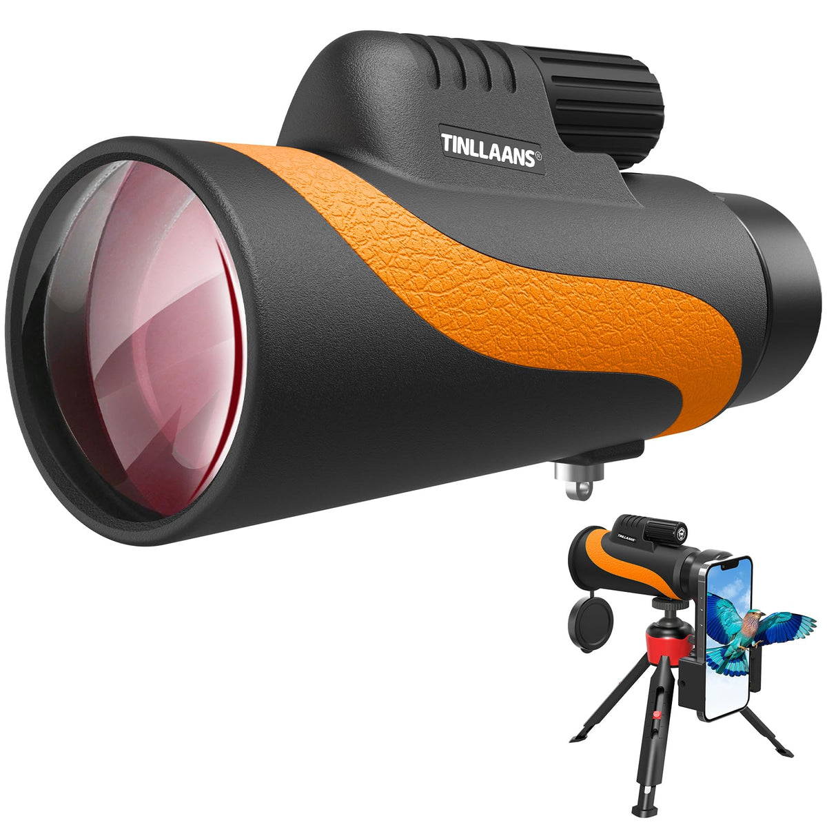 Monocular Telescope, Monoculars For Adults High Powered With Bak-4 Prism,Fmc Lens, 8 Wide Angle,16X56 Hd Monocular Scope For Sta