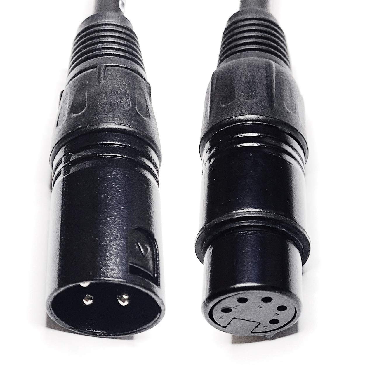 Cess 078 Xlr 3 Pin To Xlr 5 Pin Adapter Cables, Xlr3M To Xlr5F & Xlr3F To Xlr5M, 2 Pack