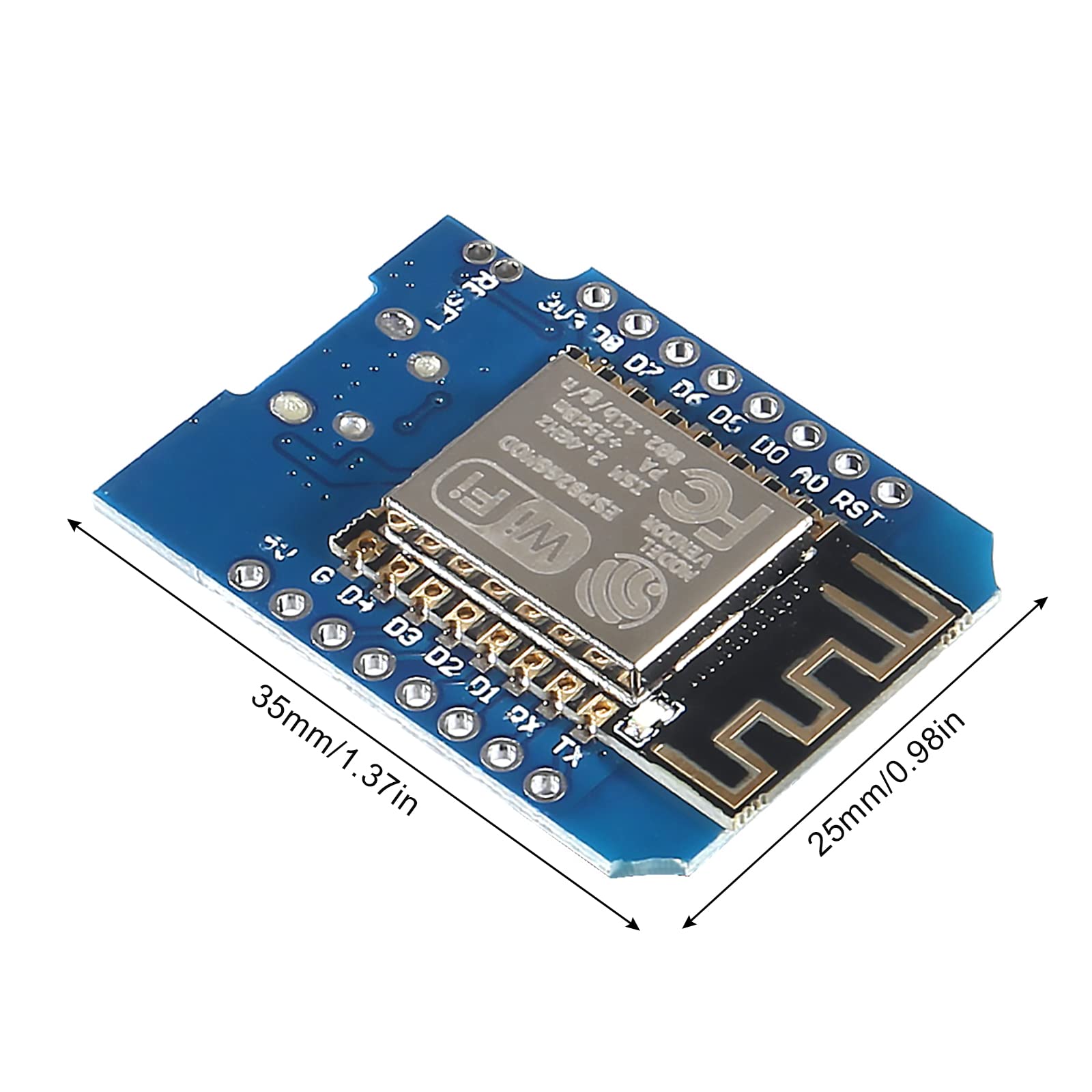 Coliao 10Pcs Esp8266 Esp 12F Nodemcu Lua Mini Wireless D1 Module Nodemcu Lua 4M Bytes Wlan Wifi Internet Development Board Compa