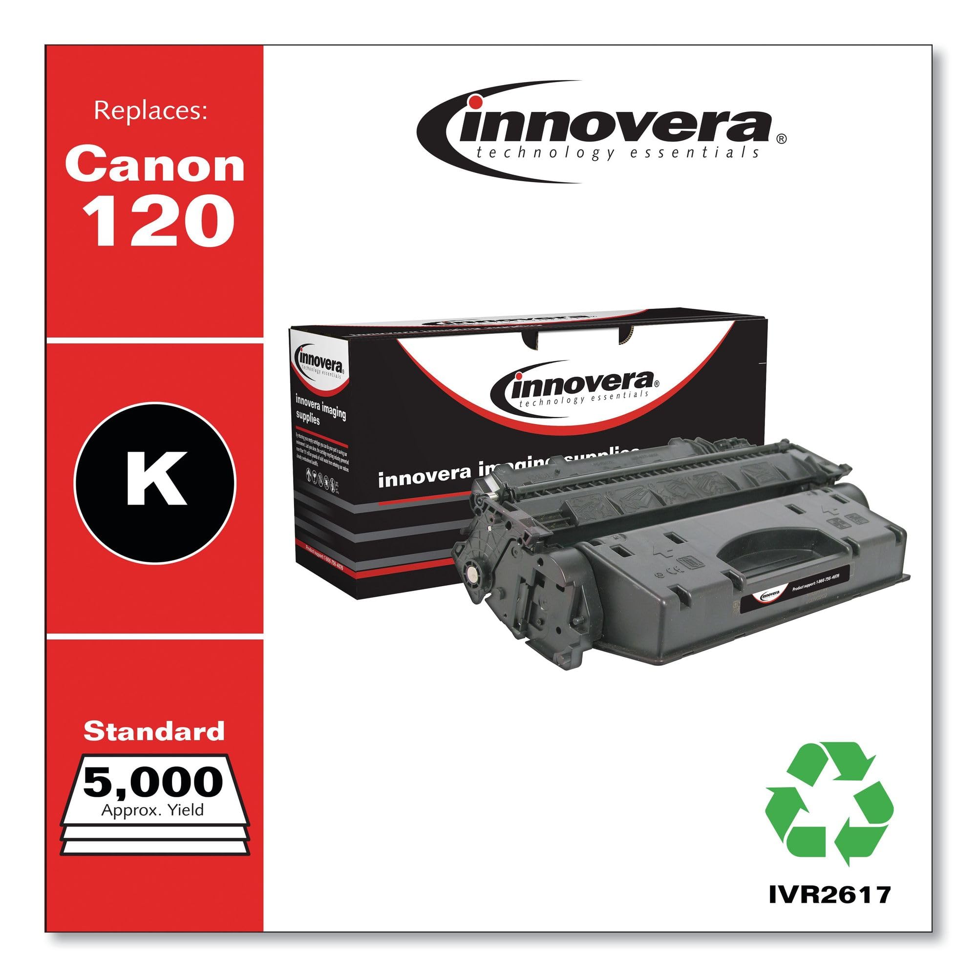 Innovera Remanufactured Black Toner, Replacement For 120 (2617B001), 5,000 Page Yield
