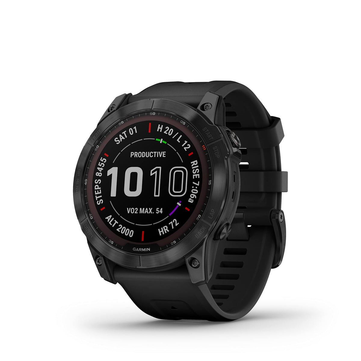 Garmin Fenix 7 Sapphire Solar, Adventure Smartwatch, With Solar Charging Capabilities, Rugged Outdoor Watch With Gps, Touchscree