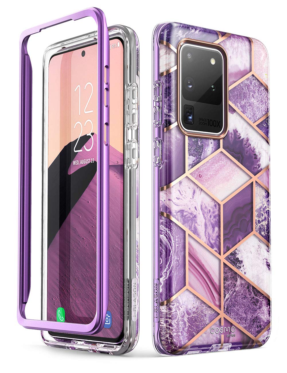 i-Blason Cosmo Series Case for Samsung Galaxy S20 Ultra 5G (2020 Release), Slim Stylish Protective Case Without Built-in Screen 