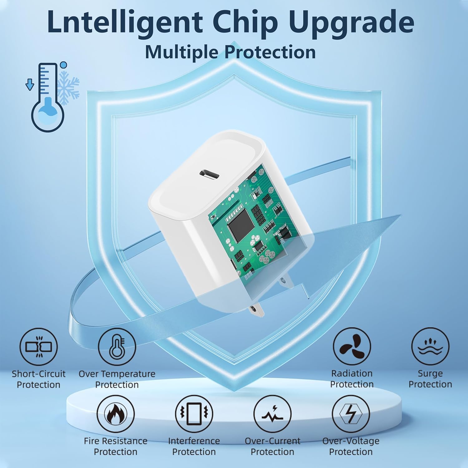 Iphone 15 Charger Fast Charging, 2Pack 10Ft Long Usb C To C Iphone Fast Charging Cable Cord With 20W Usb C Fast Charger Block Ad