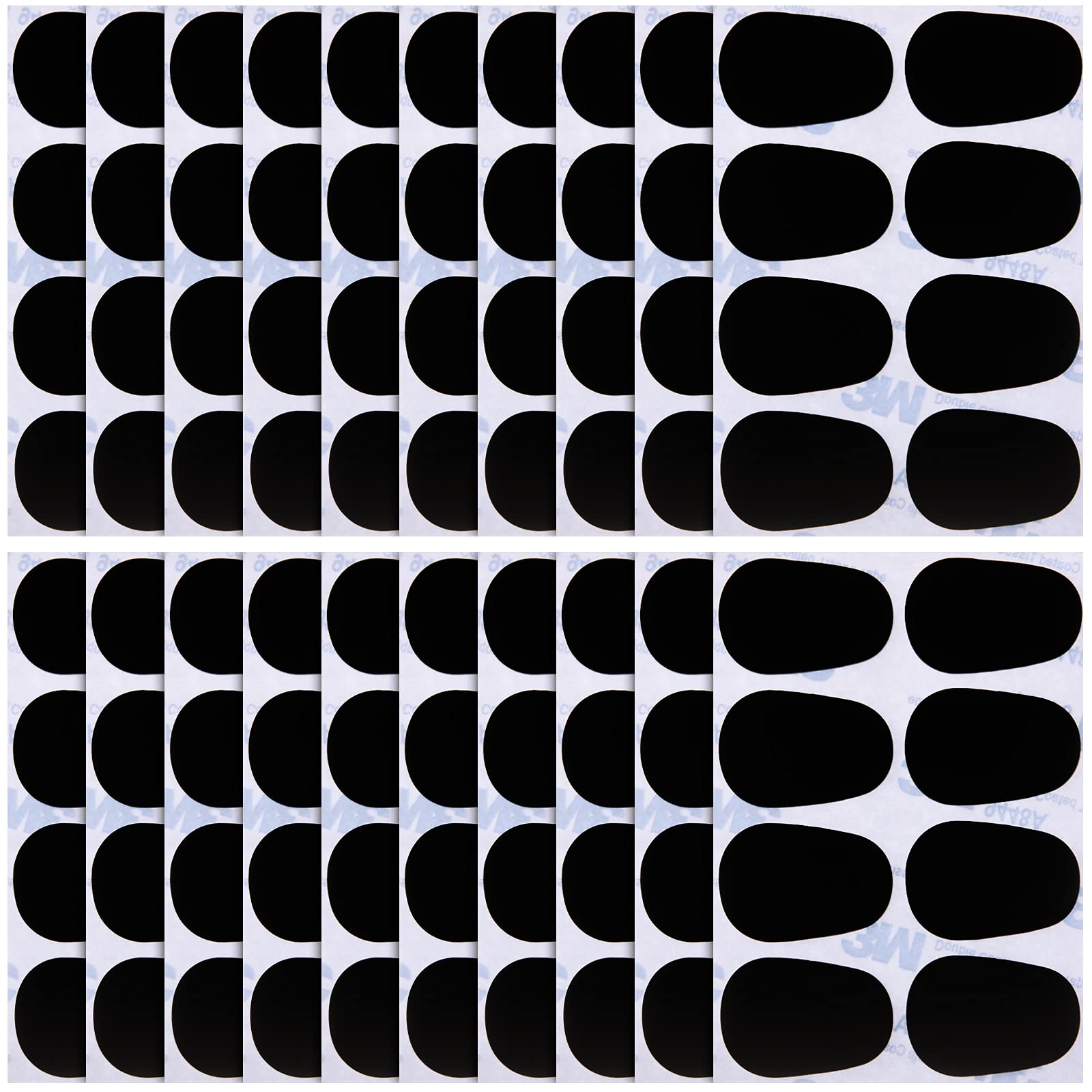 Boao 160 Pcs 0.8mm Thick Saxophone and Clarinet Mouthpiece Cushion Sax Mouthpiece Patches Pads Cushions Thick Rubber with Strong