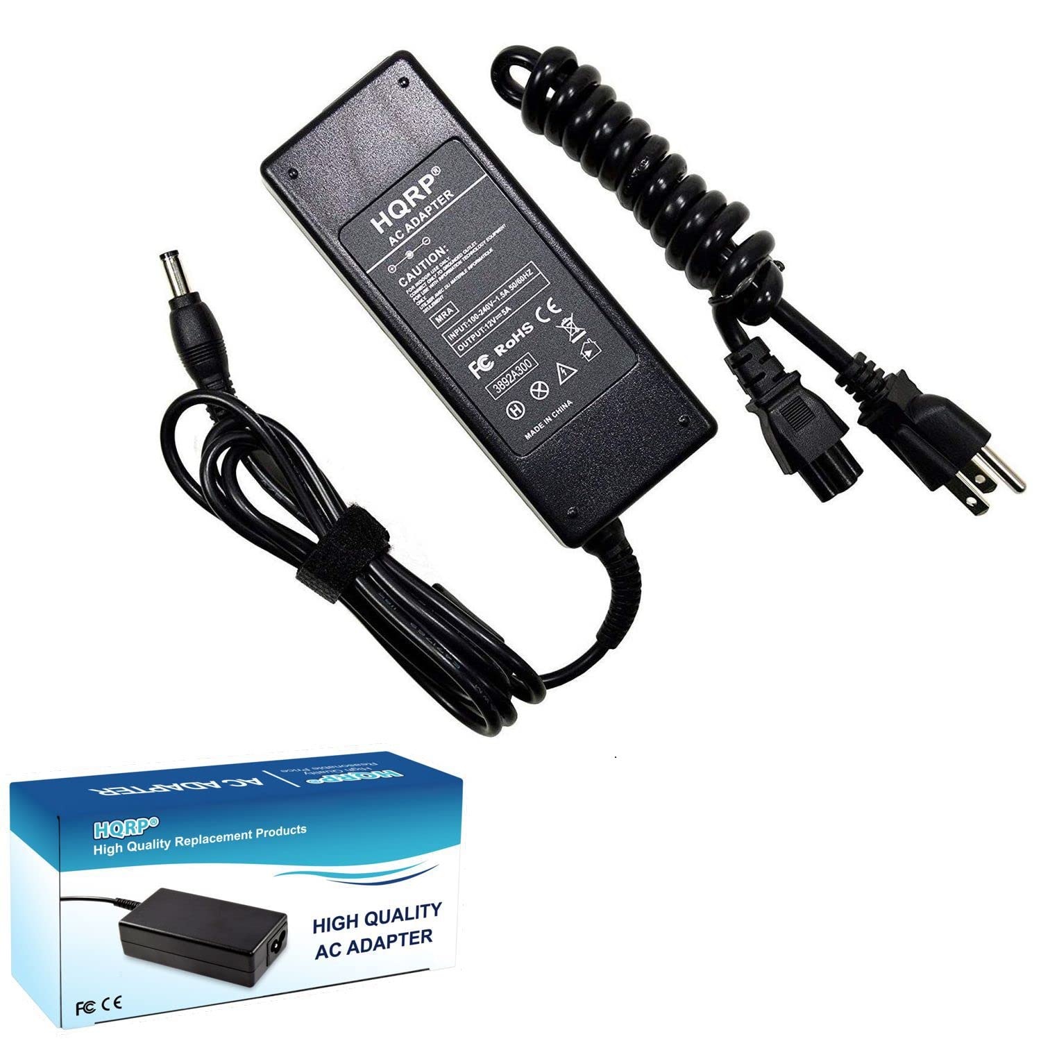 HQRP 12V AC Adapter Compatible with Sceptre Monitor E C Series 20 22 24 27 32 1800R 1920R C248W C325W C328W E225W E248 E205W E24