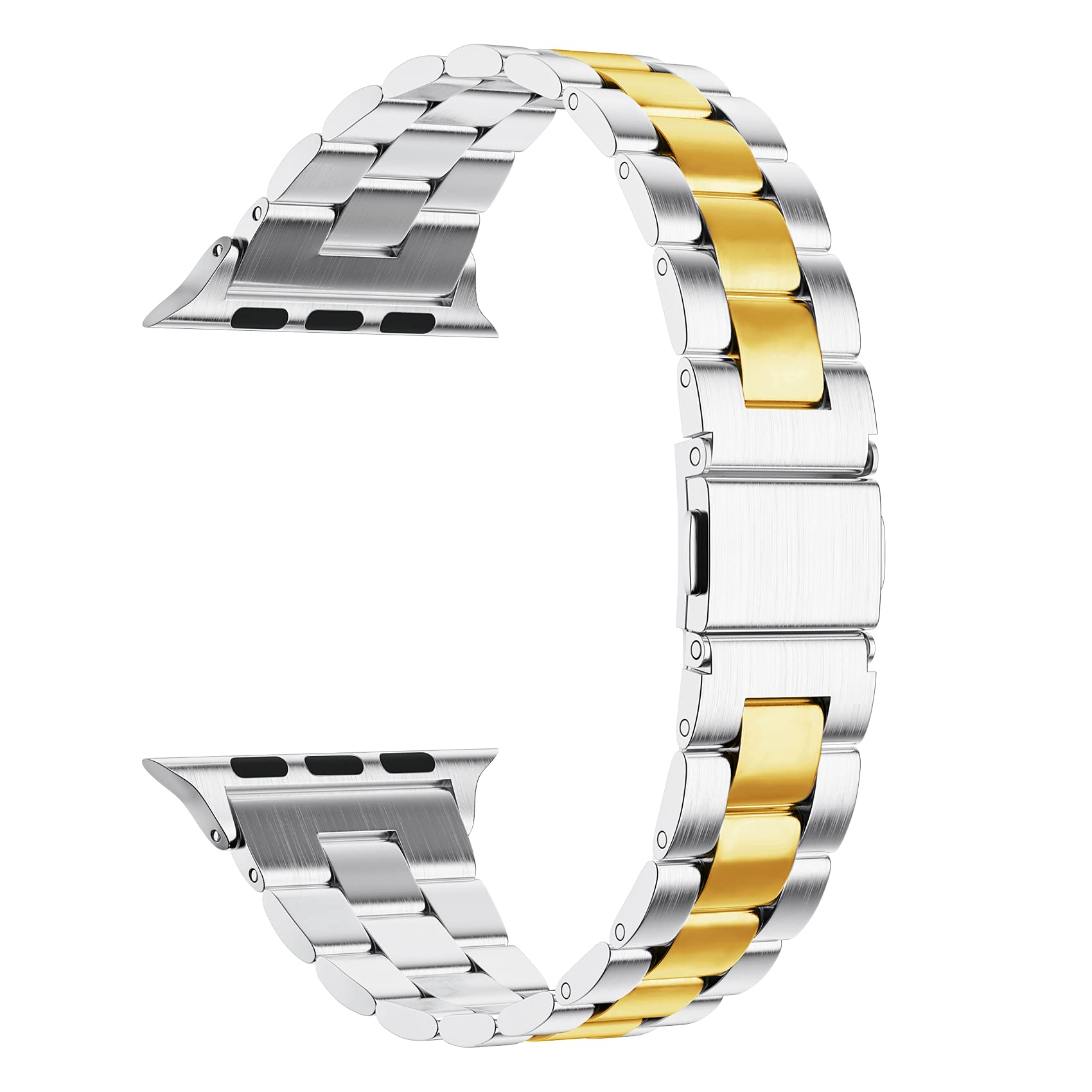 Fitlink Elegant Stainless Steel Apple Watch Band For Apple Watch 42Mm 44Mm 45Mm 49Mm, Iwatch Band For Iwatch Series 9 Apple Watc