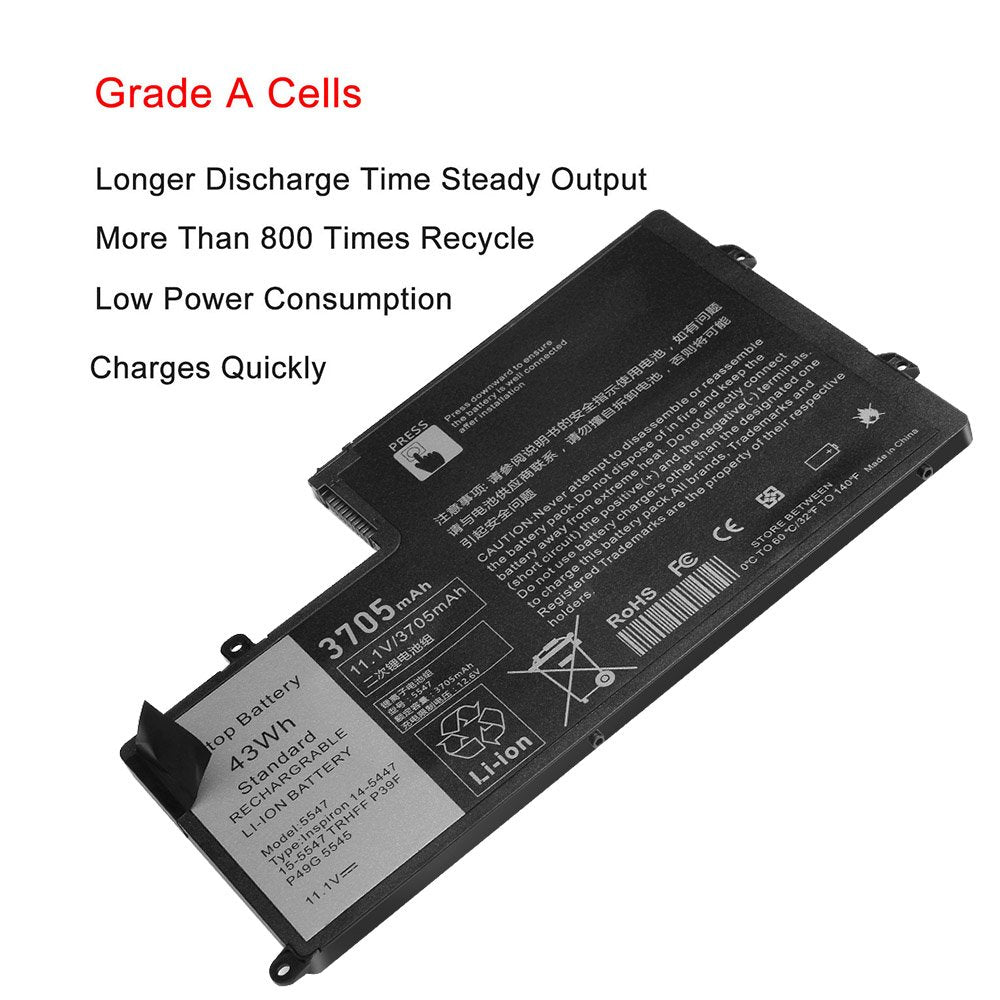 43Wh Trhff Laptop Battery For Dell Inspiron 14 5442 14 5443 14 5445 14 5447 14 5448 14 5457 15 5542 15 5543 15 5545 15 5547 15 5