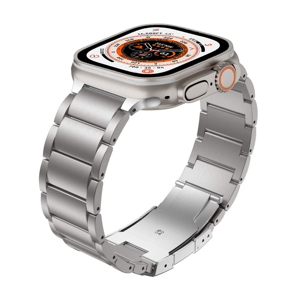Yeejok Compatible With Apple Watch Ultra 2 Band 49Mm Titanium For Men Women, Compatible For Apple Watch Bands 45Mm 44Mm 42Mm Rep