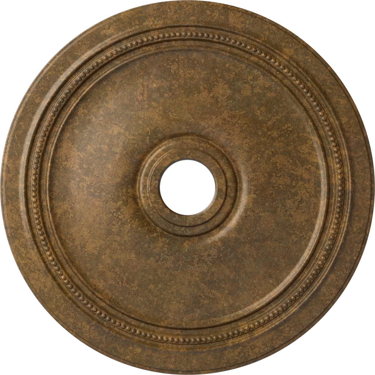 Ekena Millwork CM24DIRZS Diane Ceiling Medallion, 24OD x 3 5/8ID x 1 1/4P (Fits Canopies up to 6 1/4), Hand-Painted Rubbed Bronz