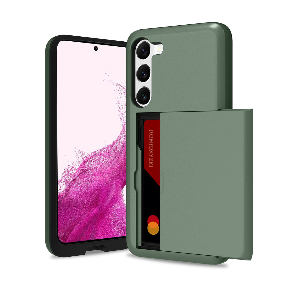 Ziye Galaxy S23 5G Case With Card Holder,Galaxy S23 Wallet Case Anti Scratch Dual Layer Hidden Pocket Phone Case Shockproof Cove