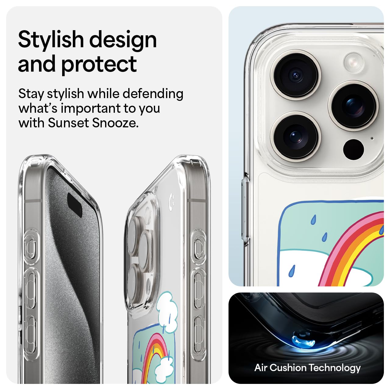 Spigen Ultra Hybrid Magfit Designed For Iphone 15 Pro Case (2023) [Anti Yellowing] [Military Grade Protection] Compatible With M