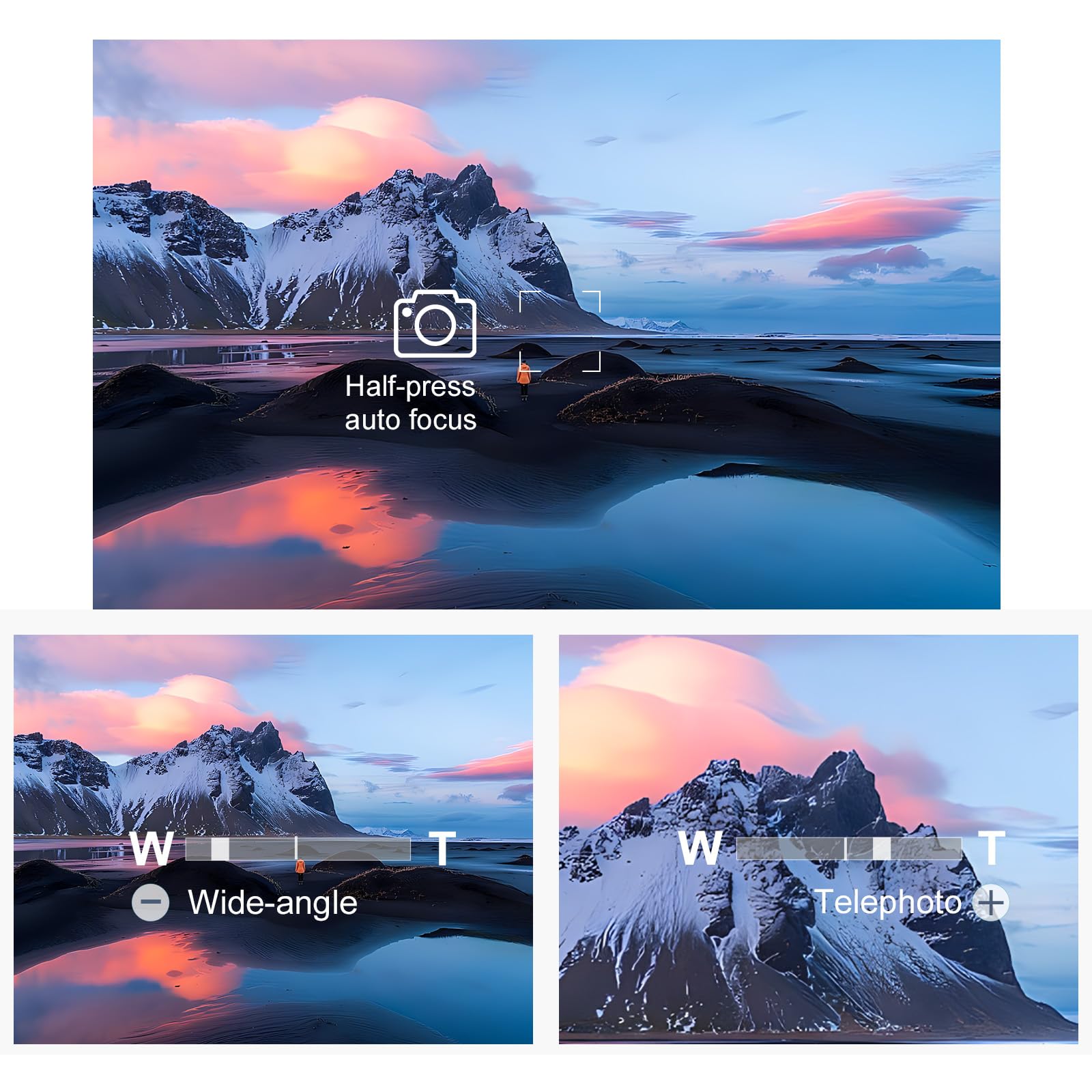 For Sony Wireless Camera Remote Control Shutter Release Compatible With Sony A7C,A7Iii,Zv-1,Zv-E10,Zv-1F,A6100,A6400,A6700,A7Iv,