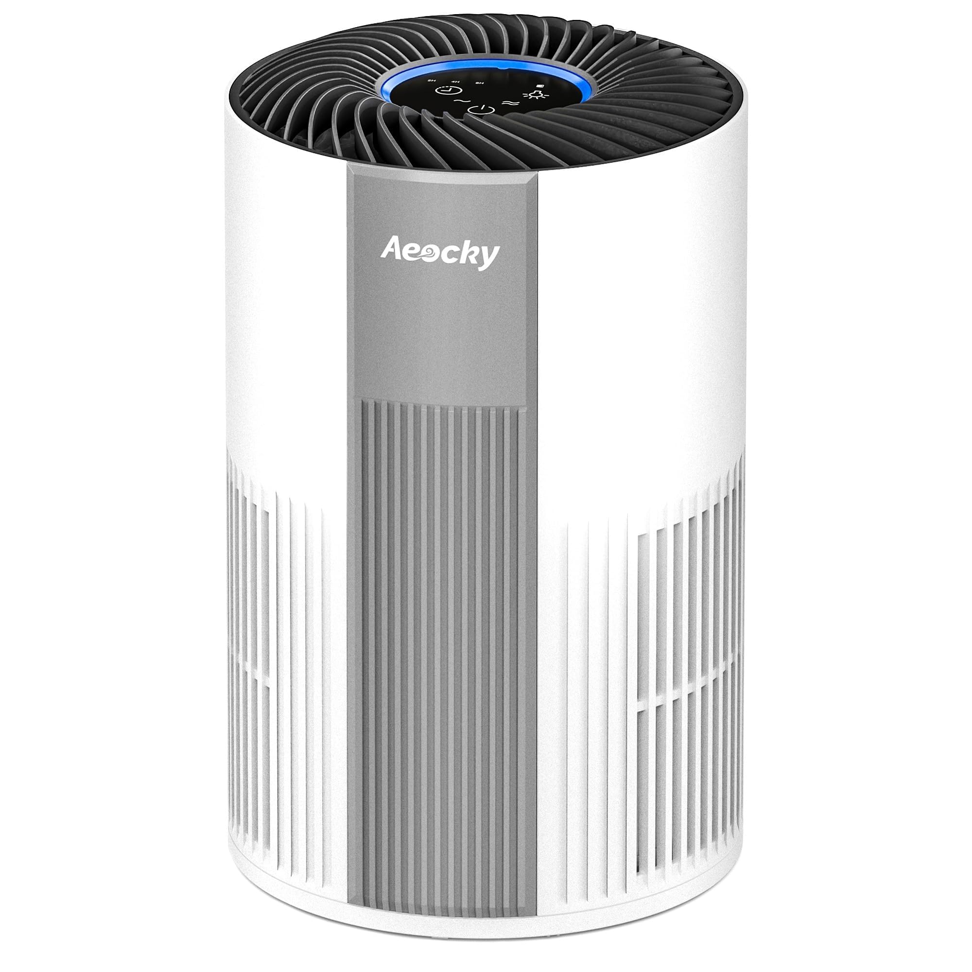 With Yearchange 5 In 1 Washable Filter, Aeocky H13 Hepa Air Purifier For Home Bedroom Dorm, Portable Air Cleaner, Quiet As Pink