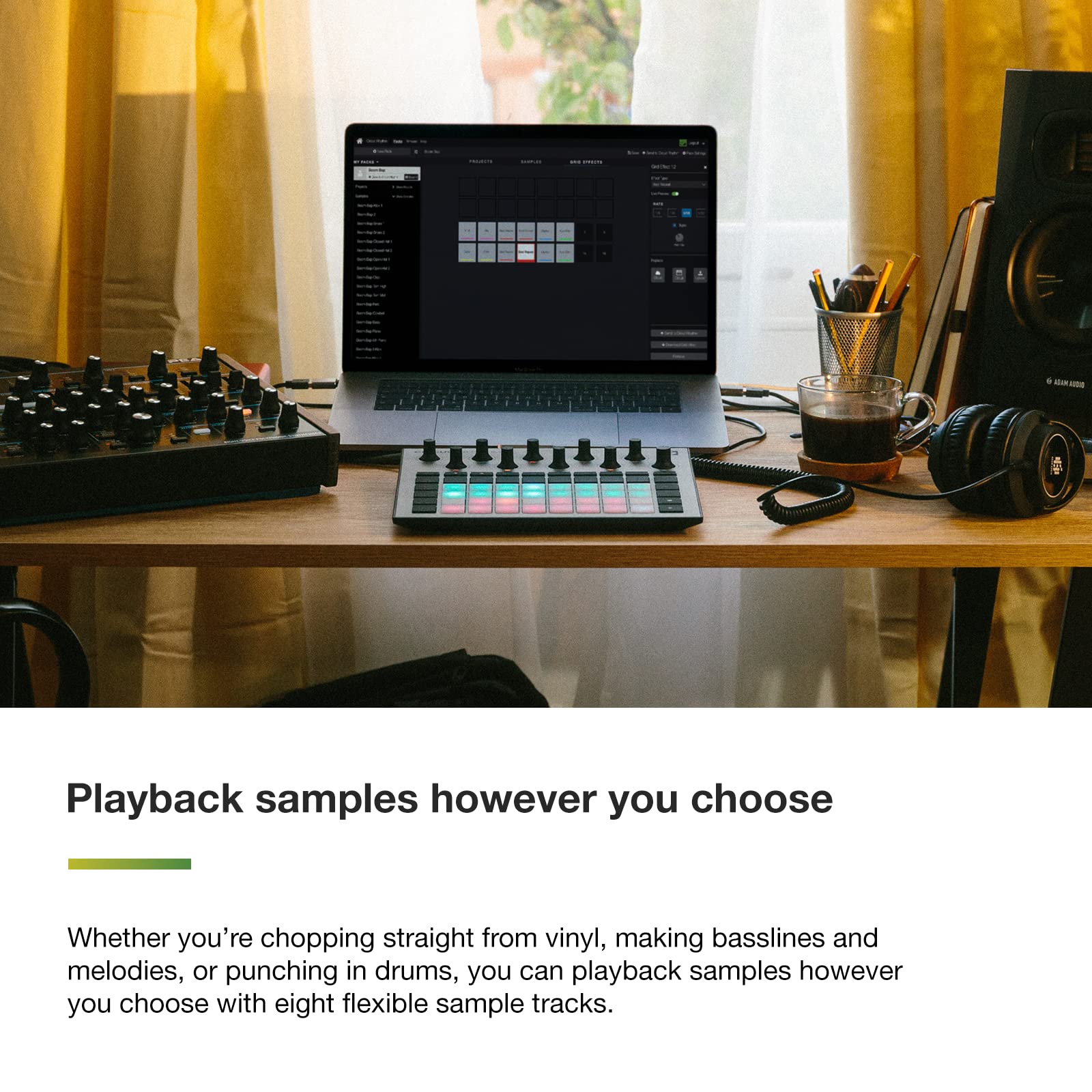 Novation Circuit Rhythm: Sampler And Groovebox With Eight Sample Tracks For Making And Performing Beats