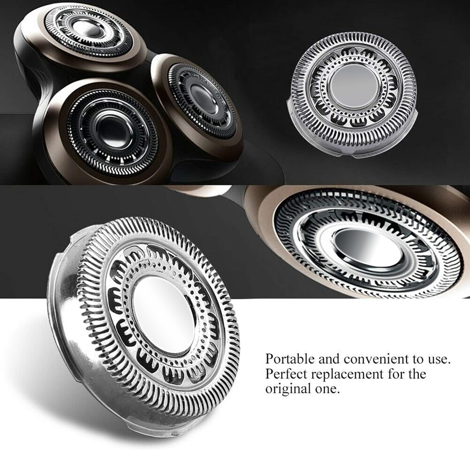 ???????????????? Sh90 Replacement Head For Phi Lips No Relco, Shaver Heads Blades Cutter Compatible With Phillips No Relco Sh90/