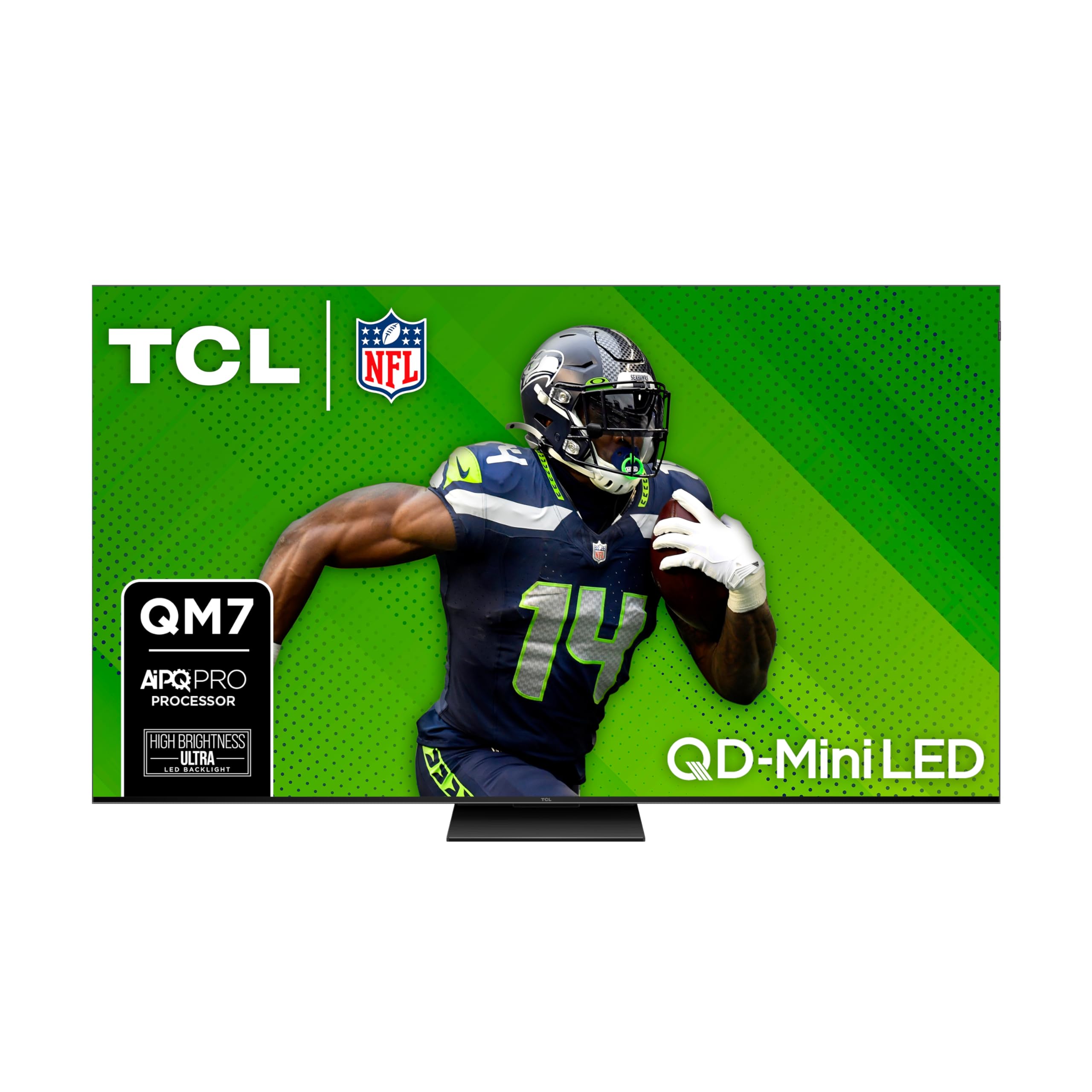 TCL 85-Inch QM7 QLED 4K Smart QD-Mini LED TV with Google TV (85QM751G, 2024 Model) Dolby Vision IQ, Dolby Atmos, HDR, Game Accel