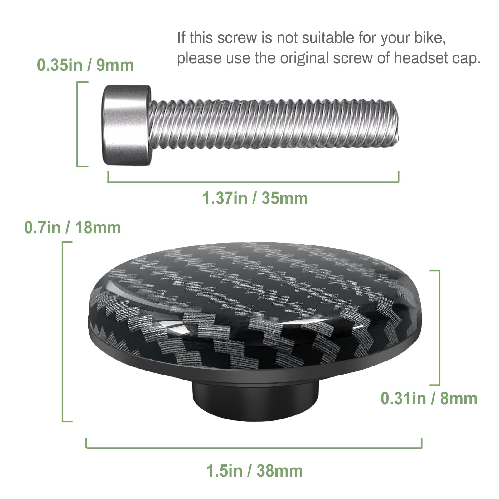 EFEALL AirTag Bike Mount 2-Pack Anti-Theft Hidden Headset Tube 31.8mm Aluminum Nylon