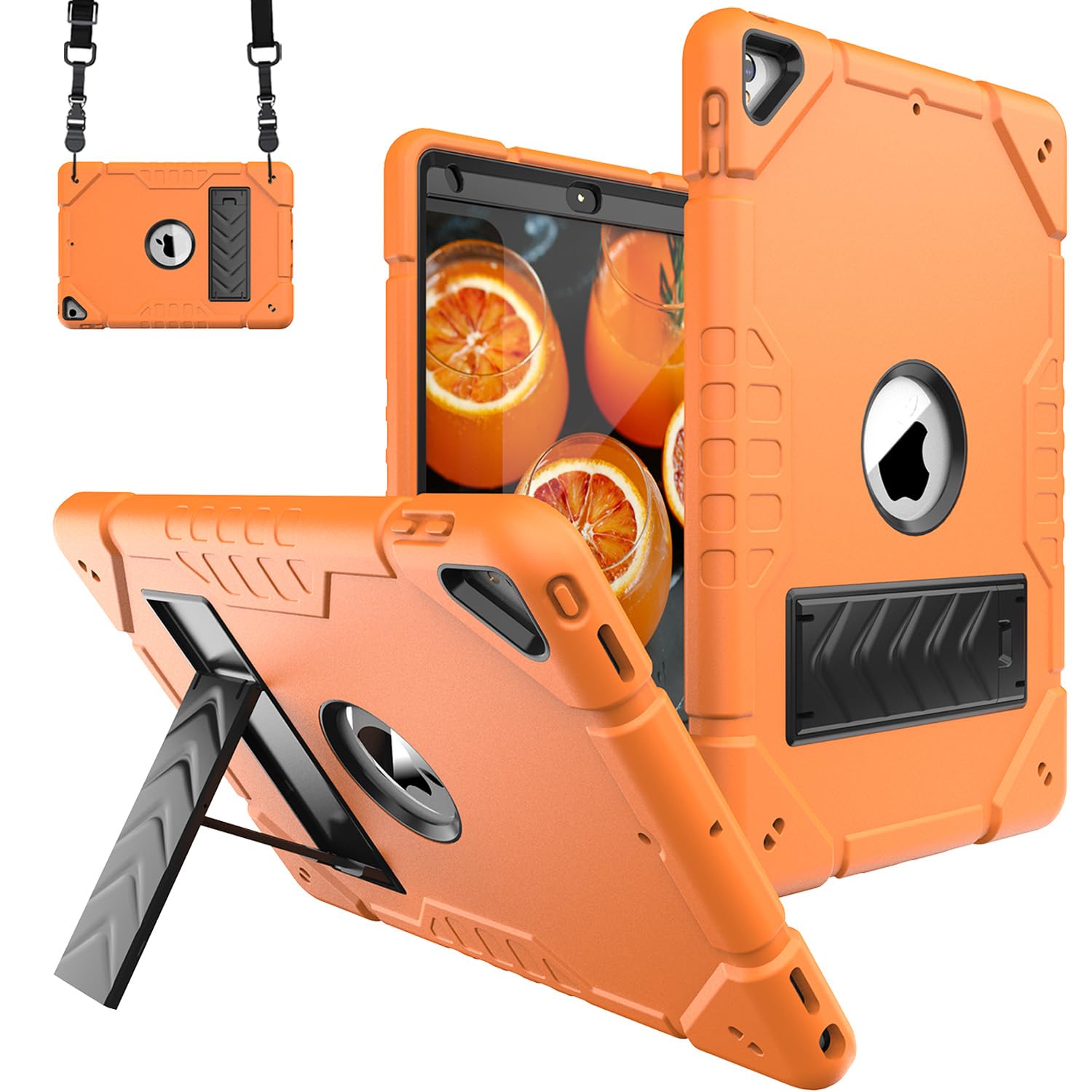 Kepaitok Ipad 9Th/8Th/7Th Generation Case For 10.2 Inch Ipad With Kickstand 2 Angles Built In Stand For Kids Shockproof Case,Hea