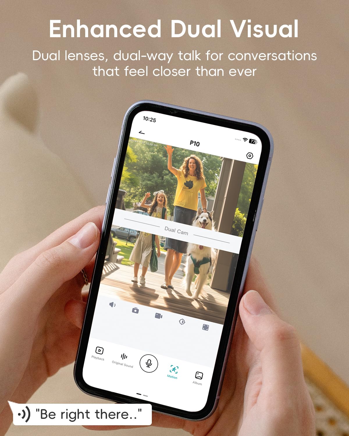 Zumimall Dual Lens Doorbell Camera With Chime, 2K Hd Video Doorbell Wireless Battery Solar Powered, 3Mp Color Night Vision, Huma