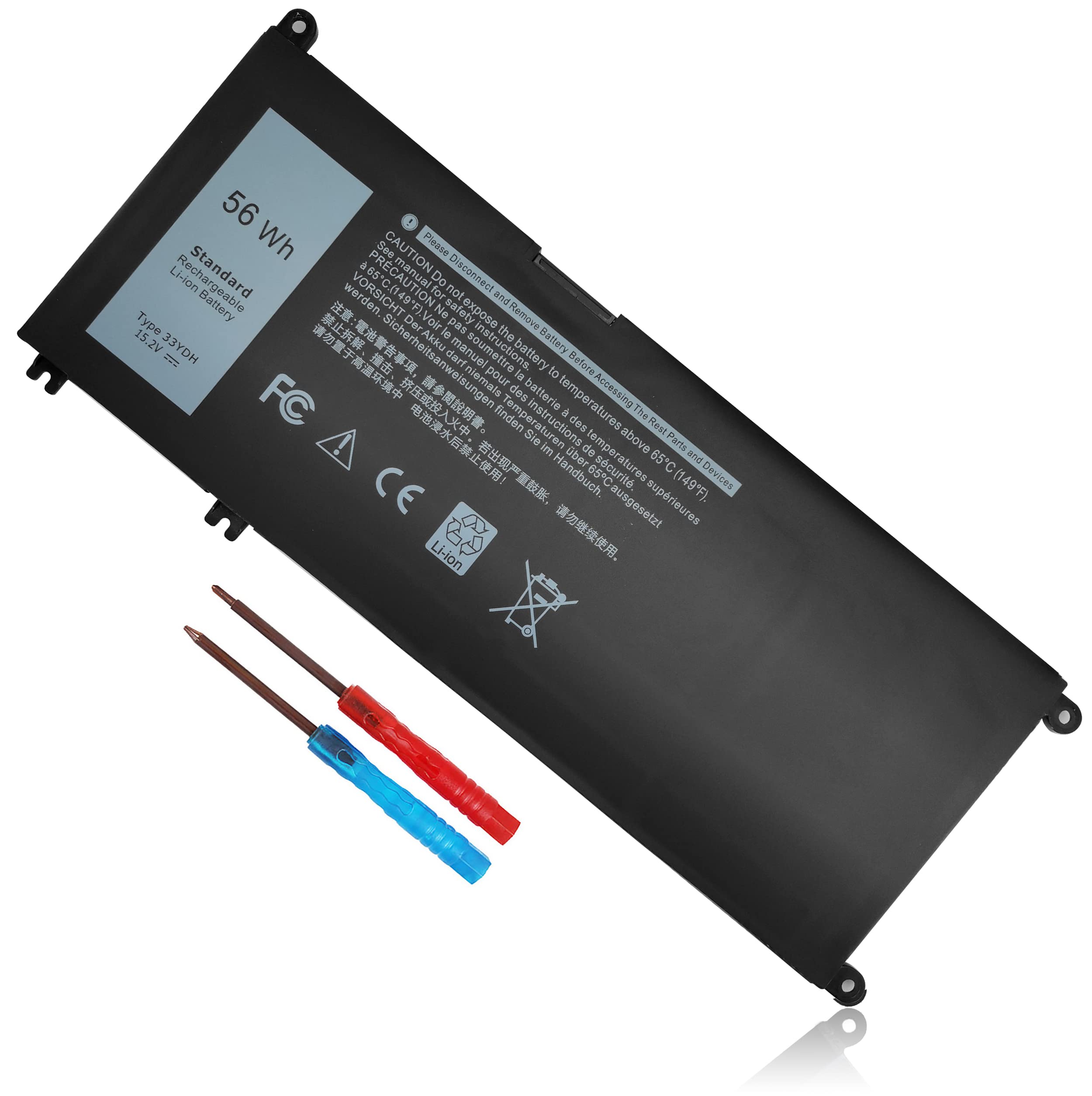 56Wh 33Ydh Laptop Battery For Dell Inspiron 17 7000 Series 7779 7778 7786 7773 2 In 1 15 7577 G3 3579 3779 G5 5587 G7 7588 Latit
