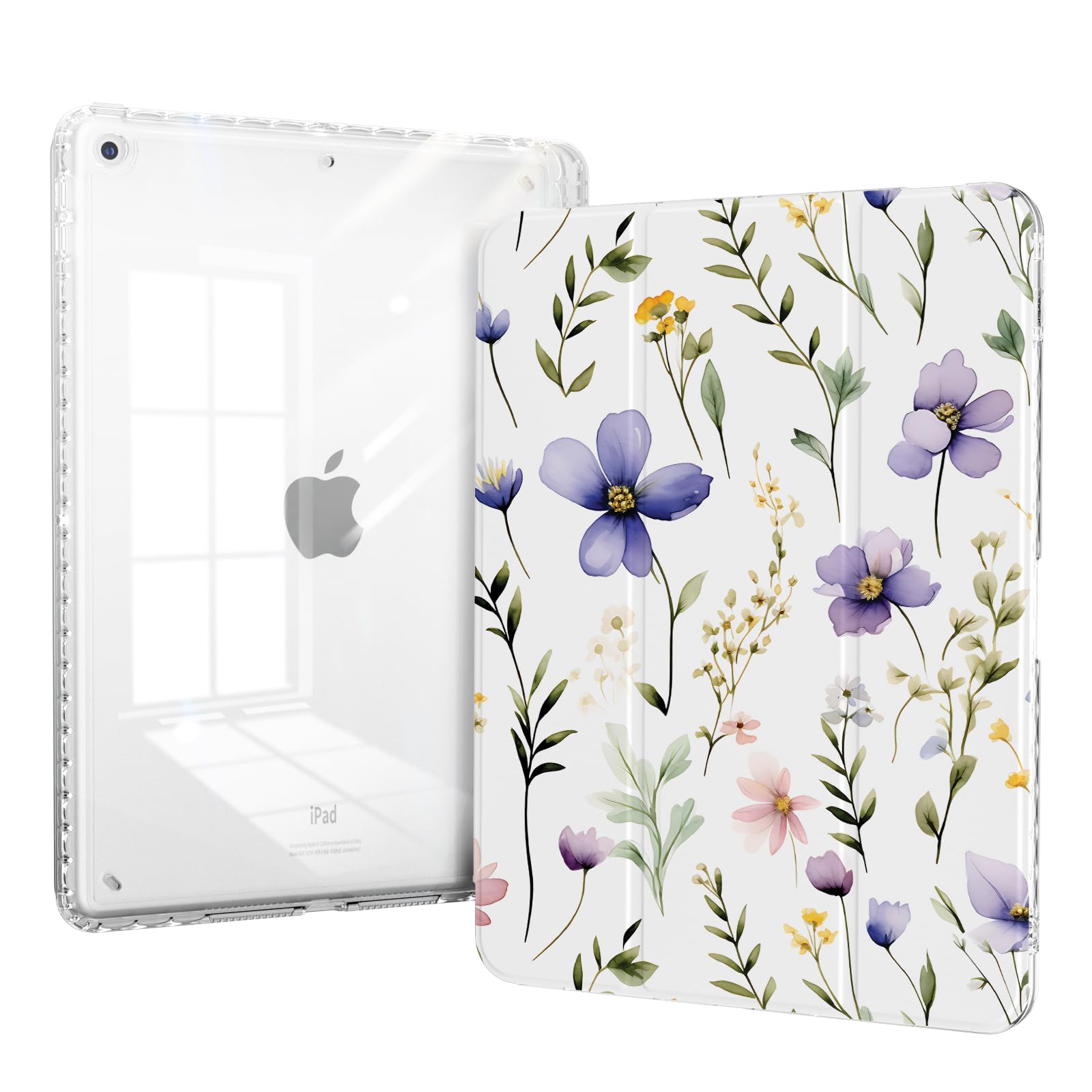 Piznernico Slim Trifold Case For Ipad 9Th/8Th/7Th Generation, Ipad Case 10.2 Inch 9/8/7 Gen 2021/2020/2019 With Pencil Holder, S